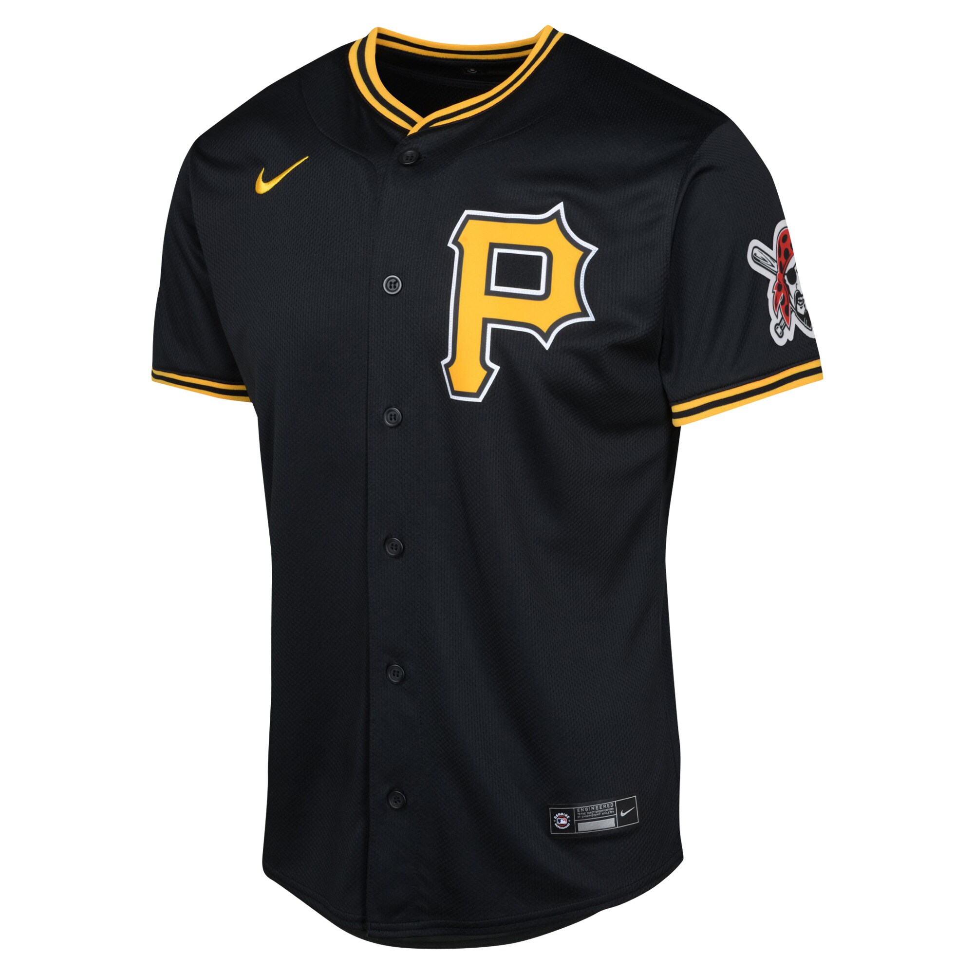 Alternative view of Youth Pittsburgh Pirates Black Alternate Limited Jersey 
