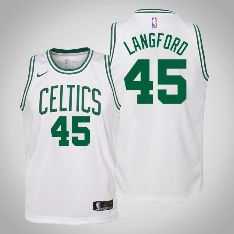 Youth Romeo Langford Boston Celtics 45 Association White Jersey Jersey - JS408