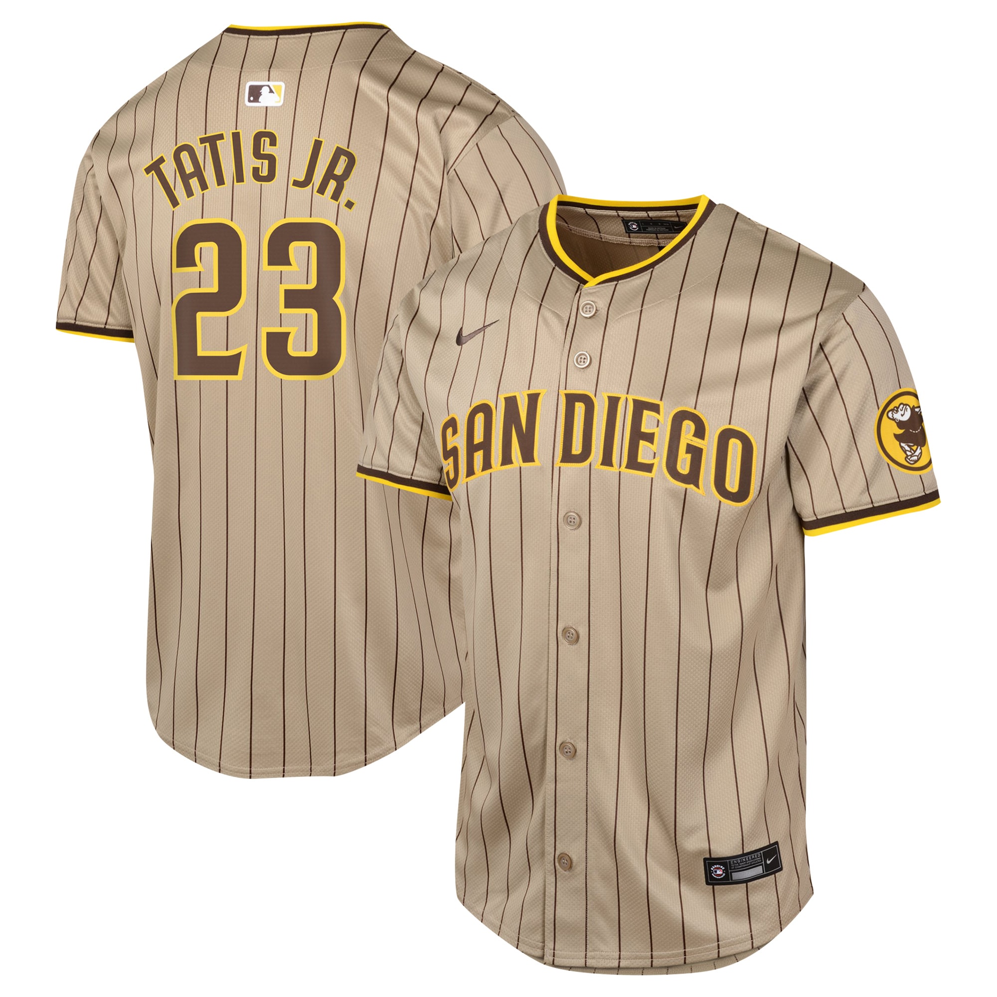 Youth San Diego Padres Fernando Tatis Jr. Sand Alternate Limited Player Jersey 
