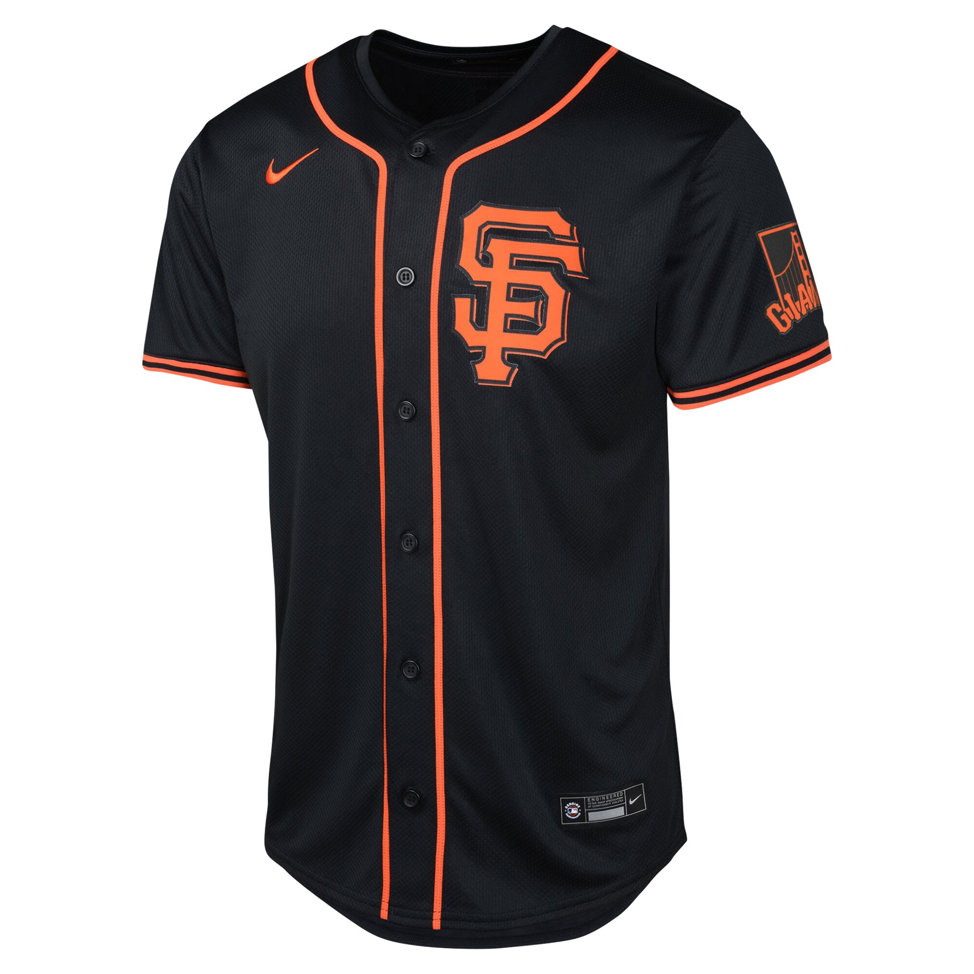 Alternative view of Youth San Francisco Giants Black Alternate Limited Jersey 