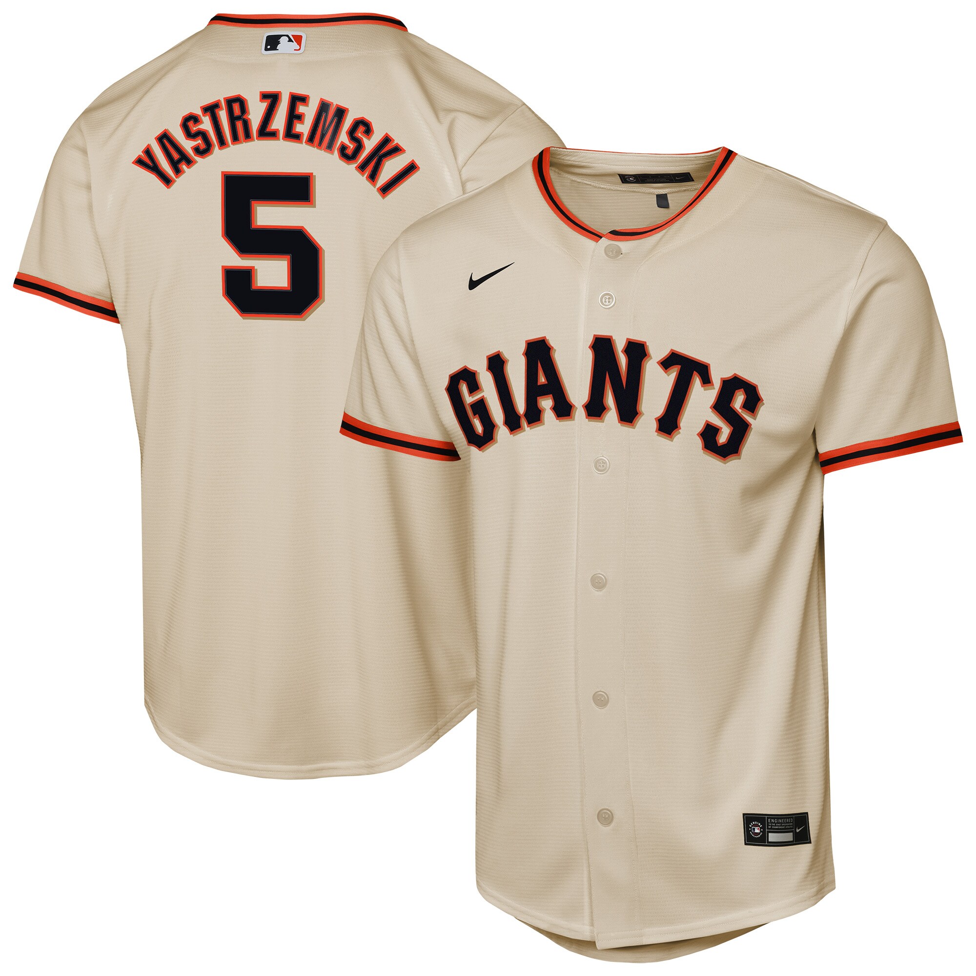 Youth San Francisco Giants Mike Yastrzemski Cream Home Player Jersey 