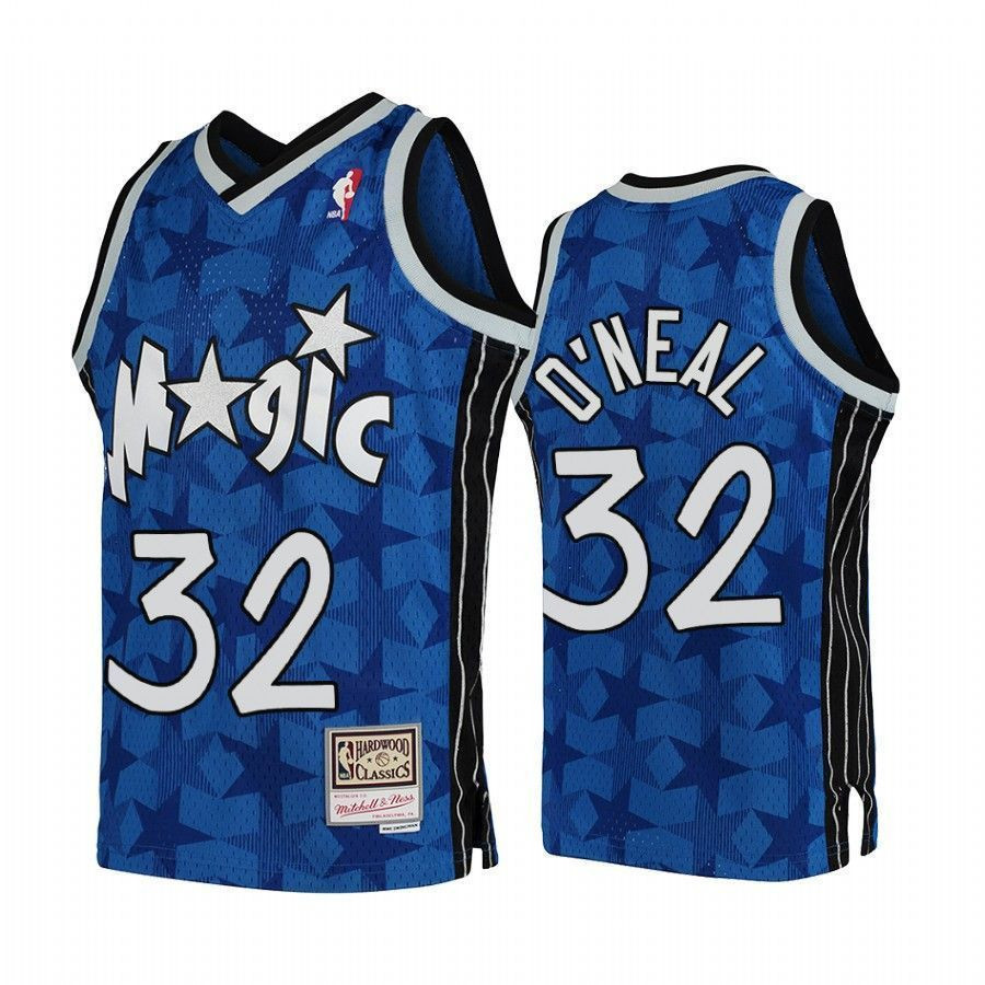 Youth Shaquille O'neal Orlando Magic Kids Blue Hardwood Classics Jersey - JS249 