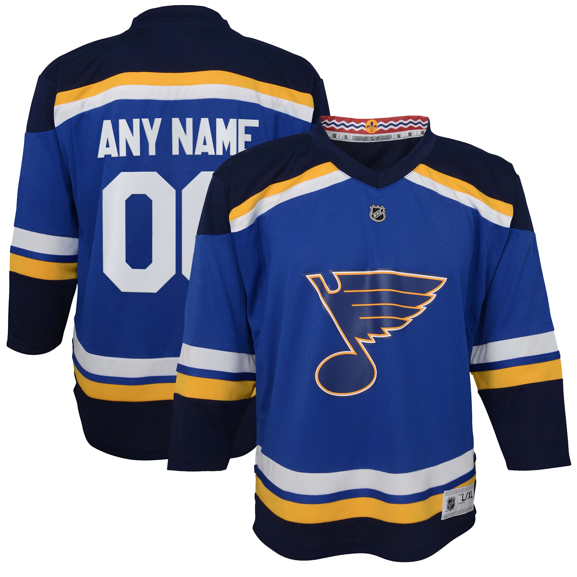 Youth St. Louis Blues Blue Home Custom Jersey - JS670 