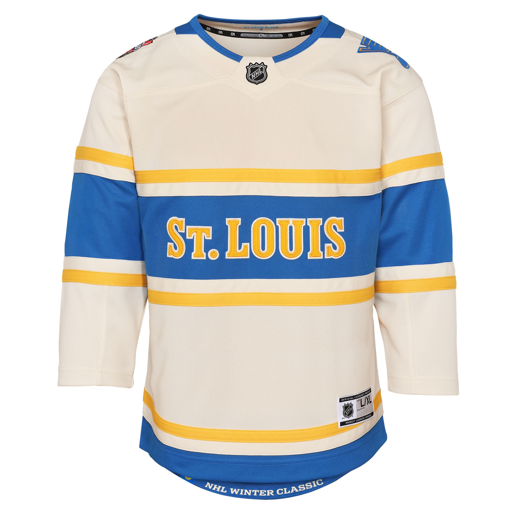 Alternative view of Youth St. Louis Blues Cream 2025 NHL Winter Classic Premier Jersey - JS581 