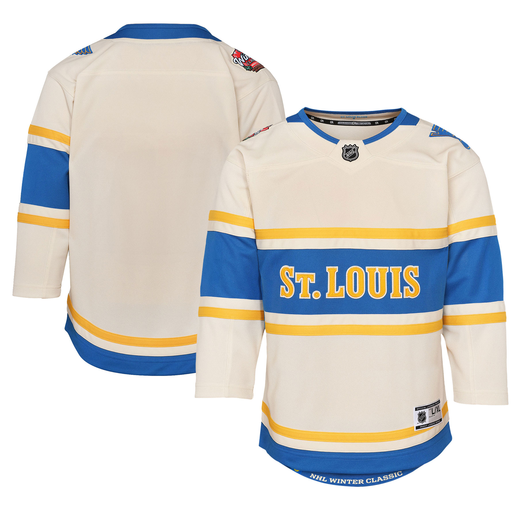 Youth St. Louis Blues Cream 2025 NHL Winter Classic Premier Jersey - JS581 