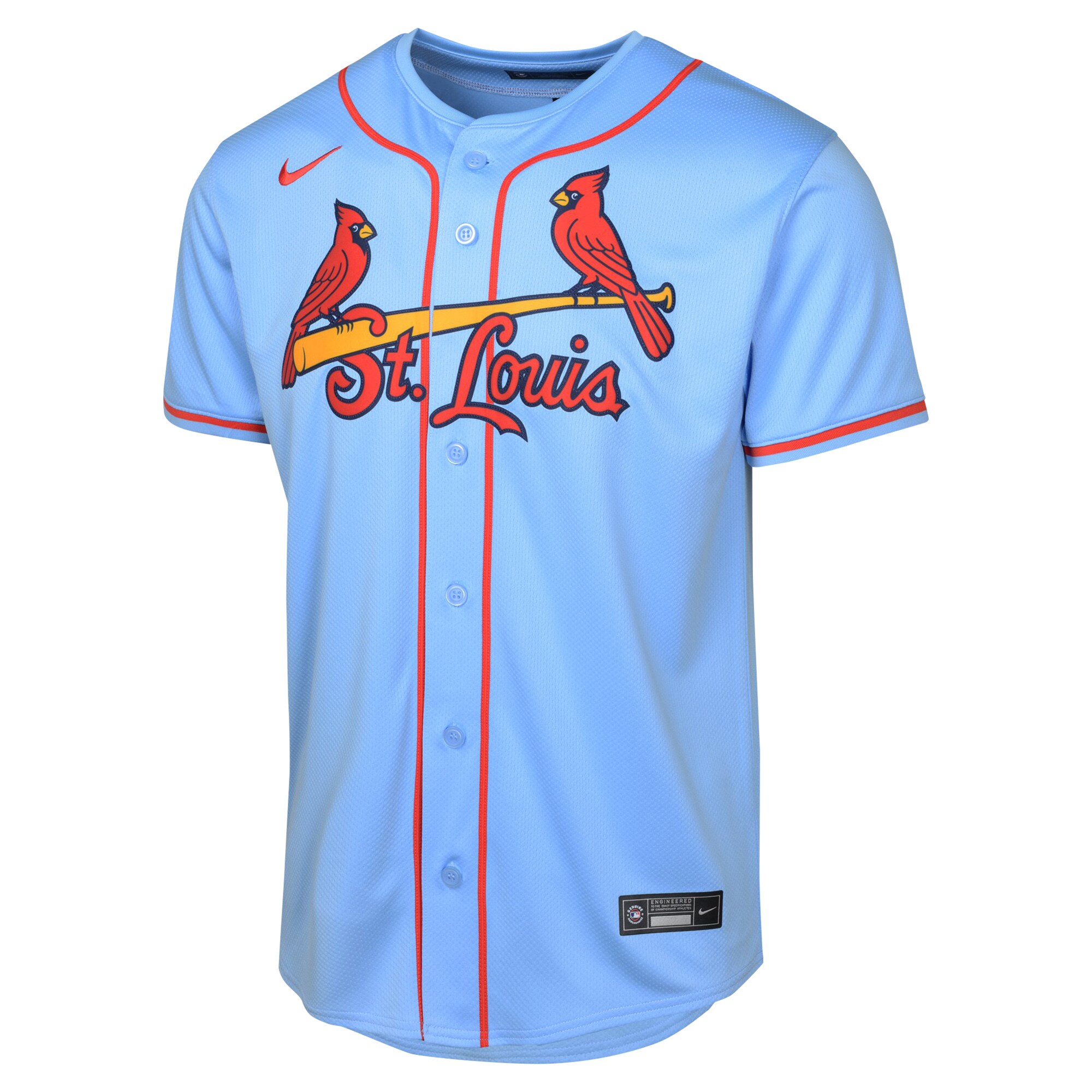Alternative view of Youth St. Louis Cardinals Light Blue Alternate Limited Jersey 