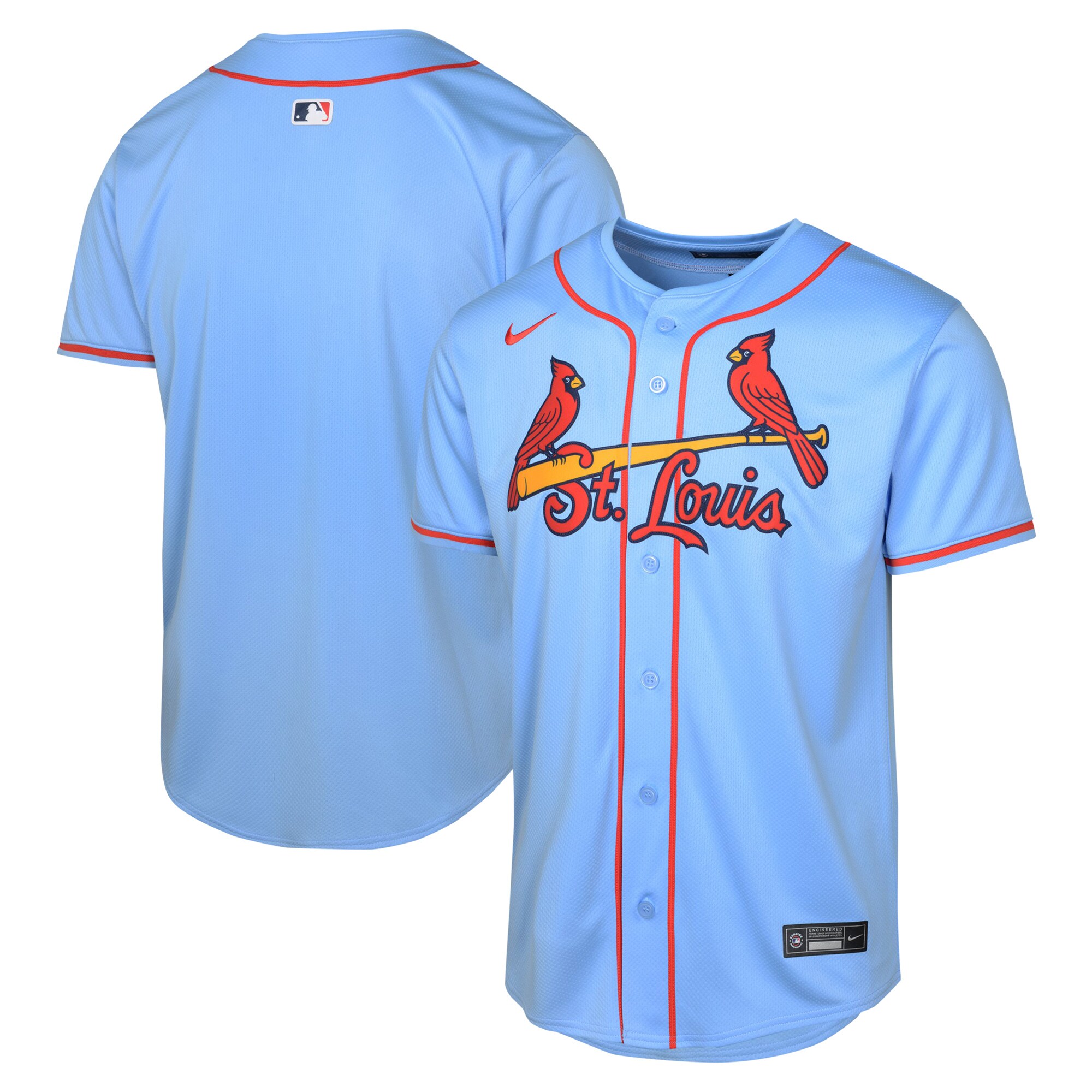 Youth St. Louis Cardinals Light Blue Alternate Limited Jersey 