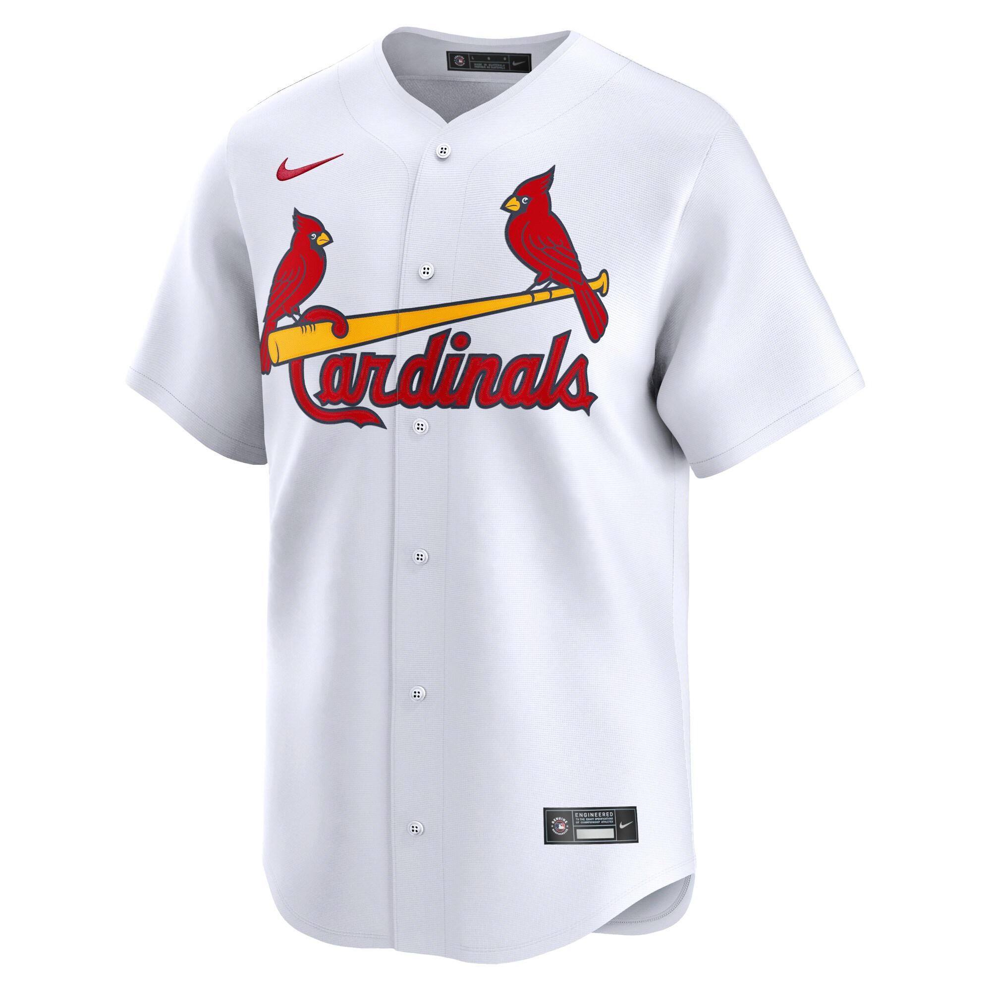 Alternative view of Youth St. Louis Cardinals White Home Limited Jersey 