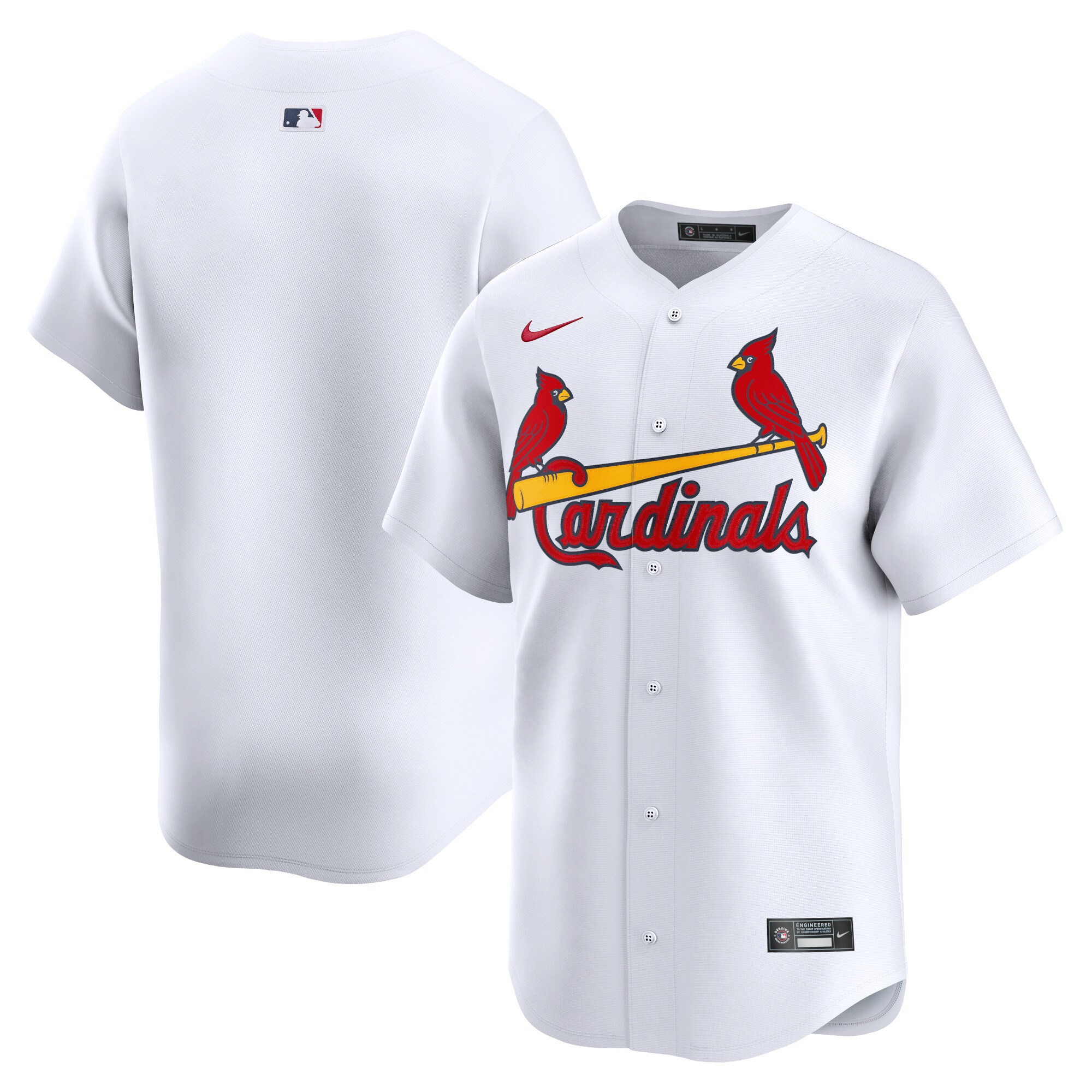 Youth St. Louis Cardinals White Home Limited Jersey 