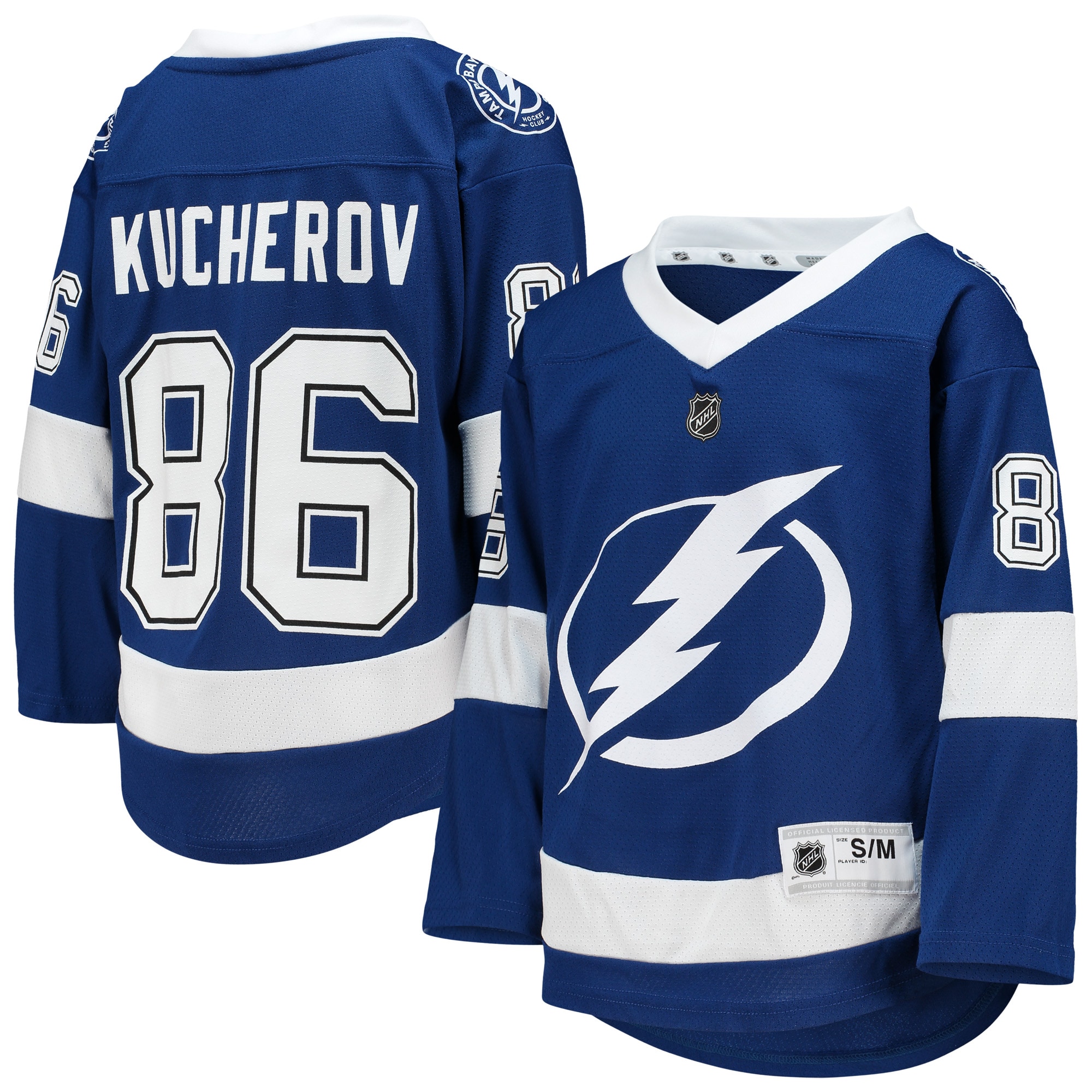 Youth Tampa Bay Lightning Nikita Kucherov Blue Home Player Jersey - JS131 