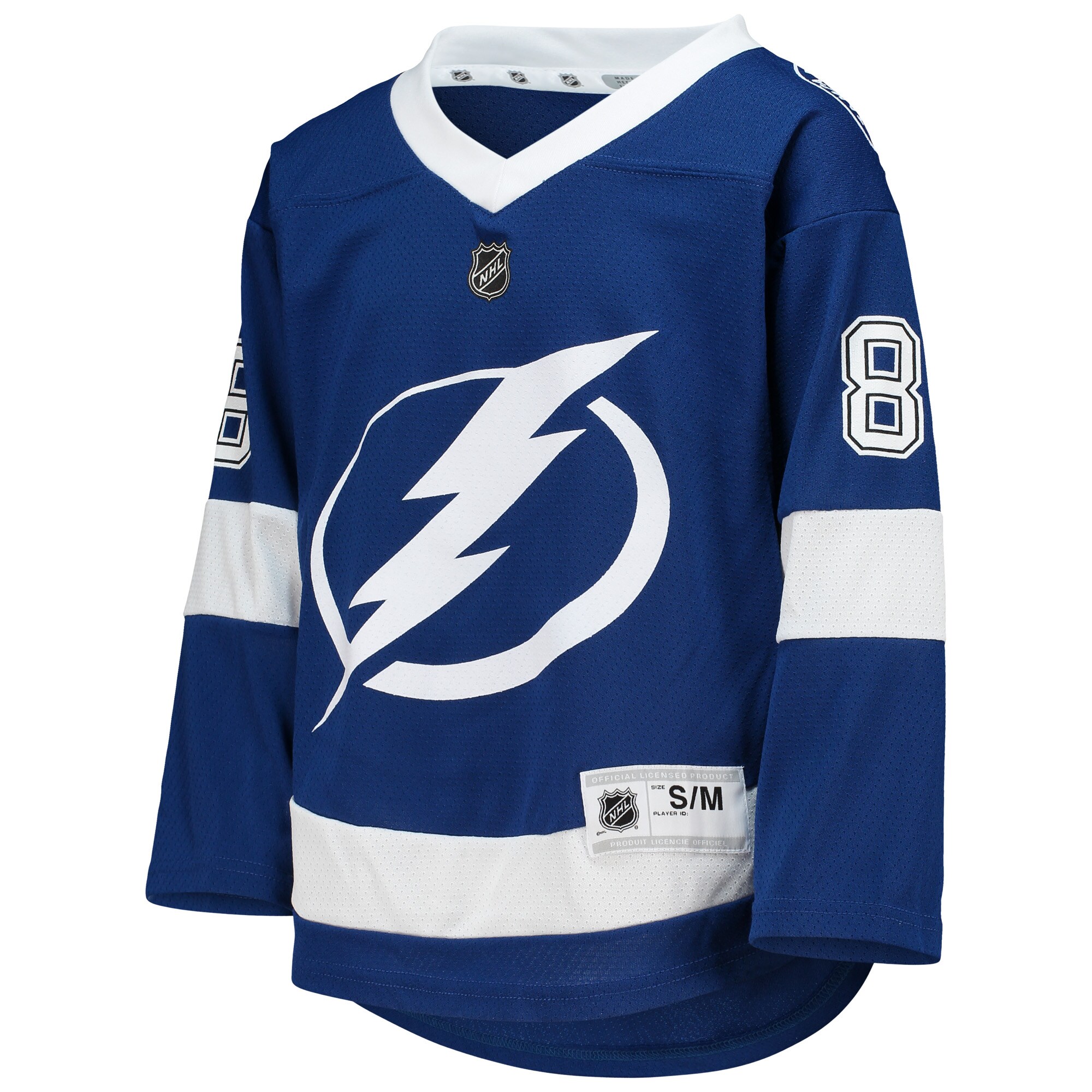 Alternative view of Youth Tampa Bay Lightning Nikita Kucherov Blue Home Player Jersey - JS131 