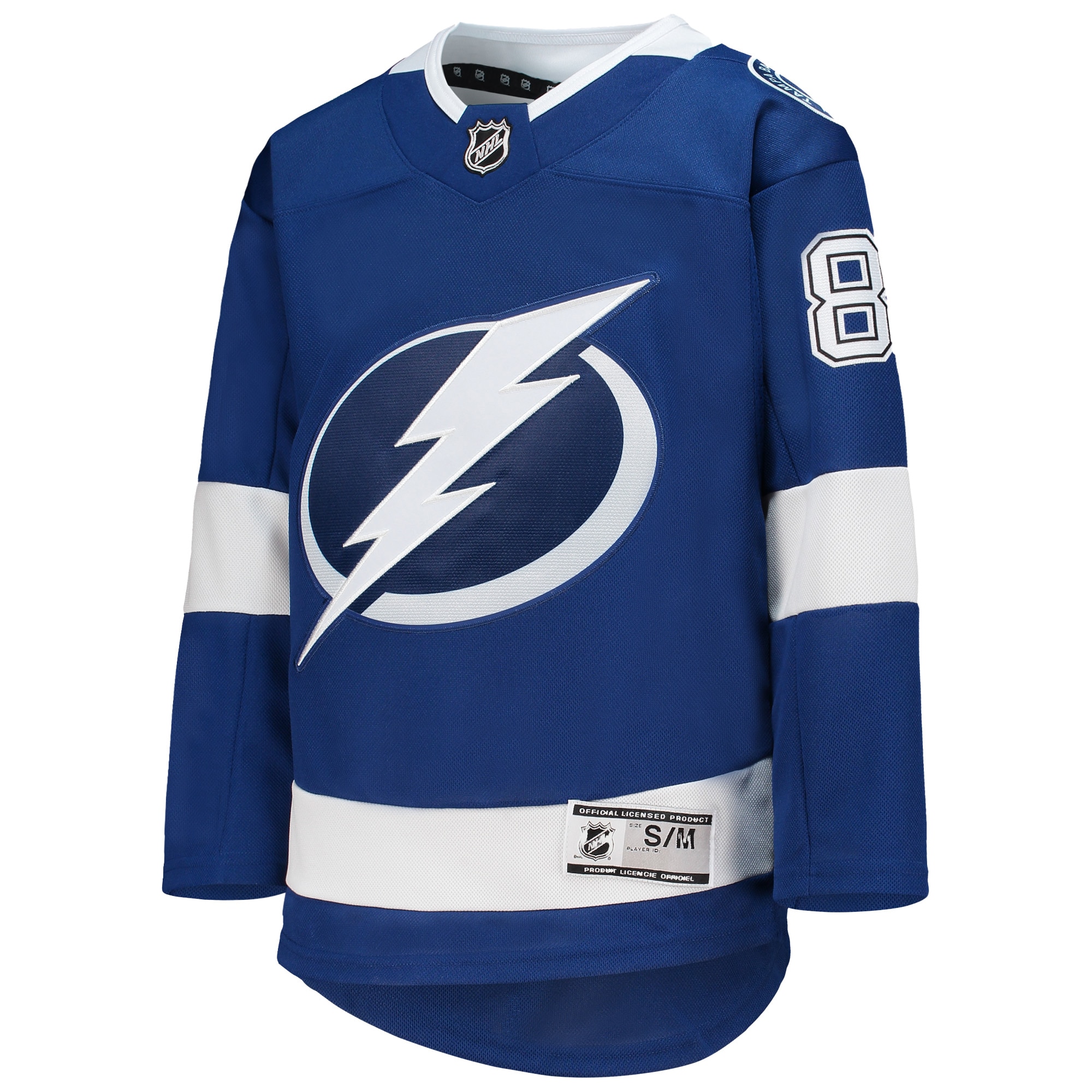 Alternative view of Youth Tampa Bay Lightning Nikita Kucherov Blue Home Premier Player Jersey - JS773 