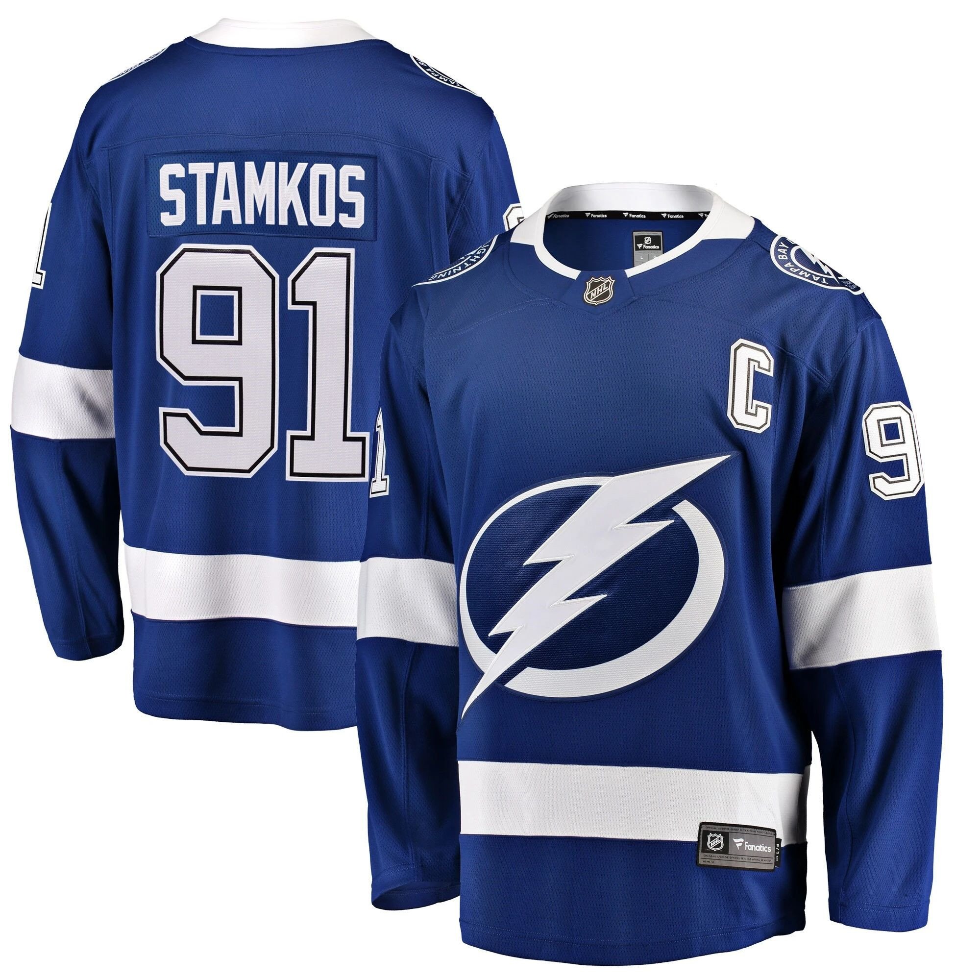 Youth Tampa Bay Lightning Steven Stamkos Blue Breakaway Player Jersey - JS349 