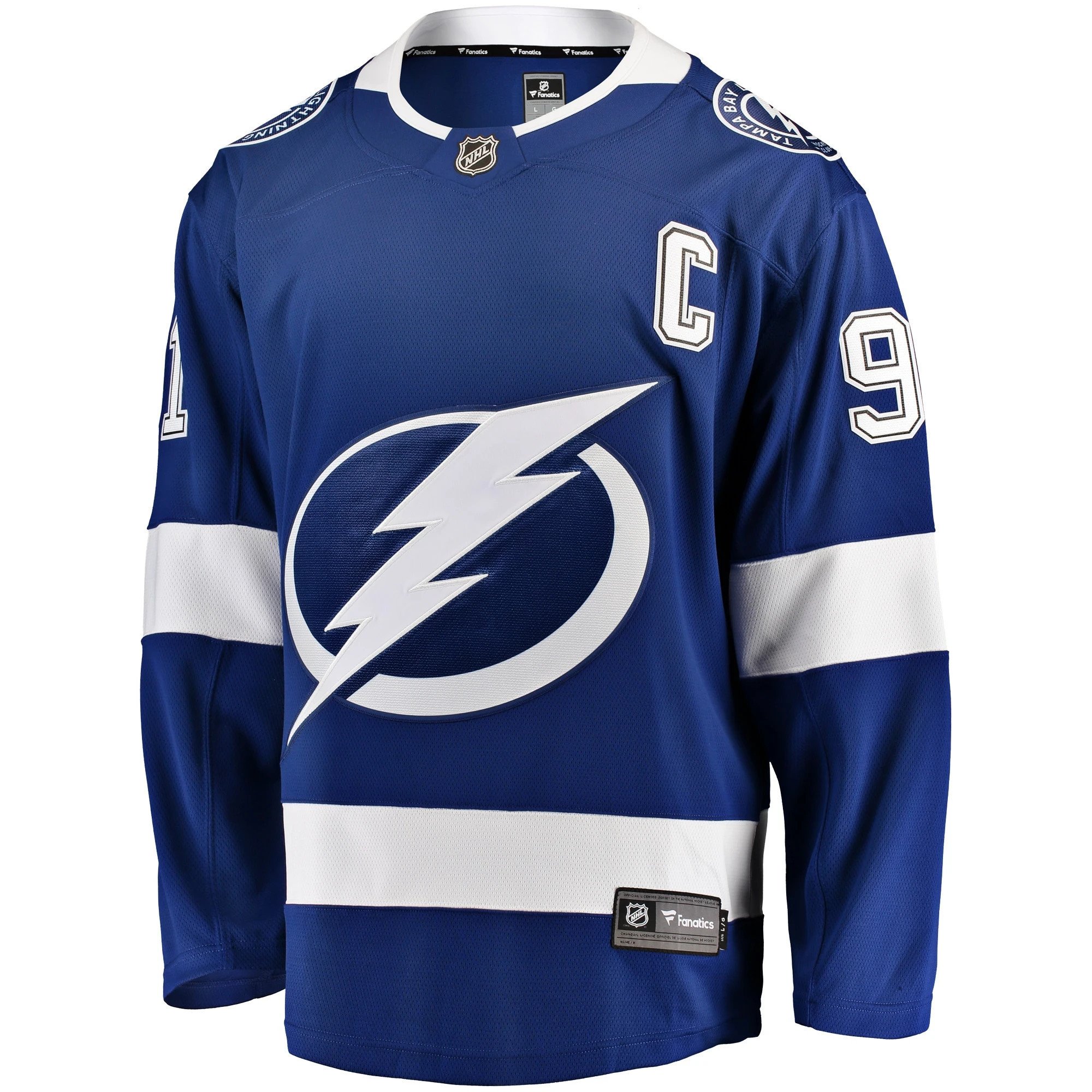 Alternative view of Youth Tampa Bay Lightning Steven Stamkos Blue Home Breakaway Player Jersey - JS359 