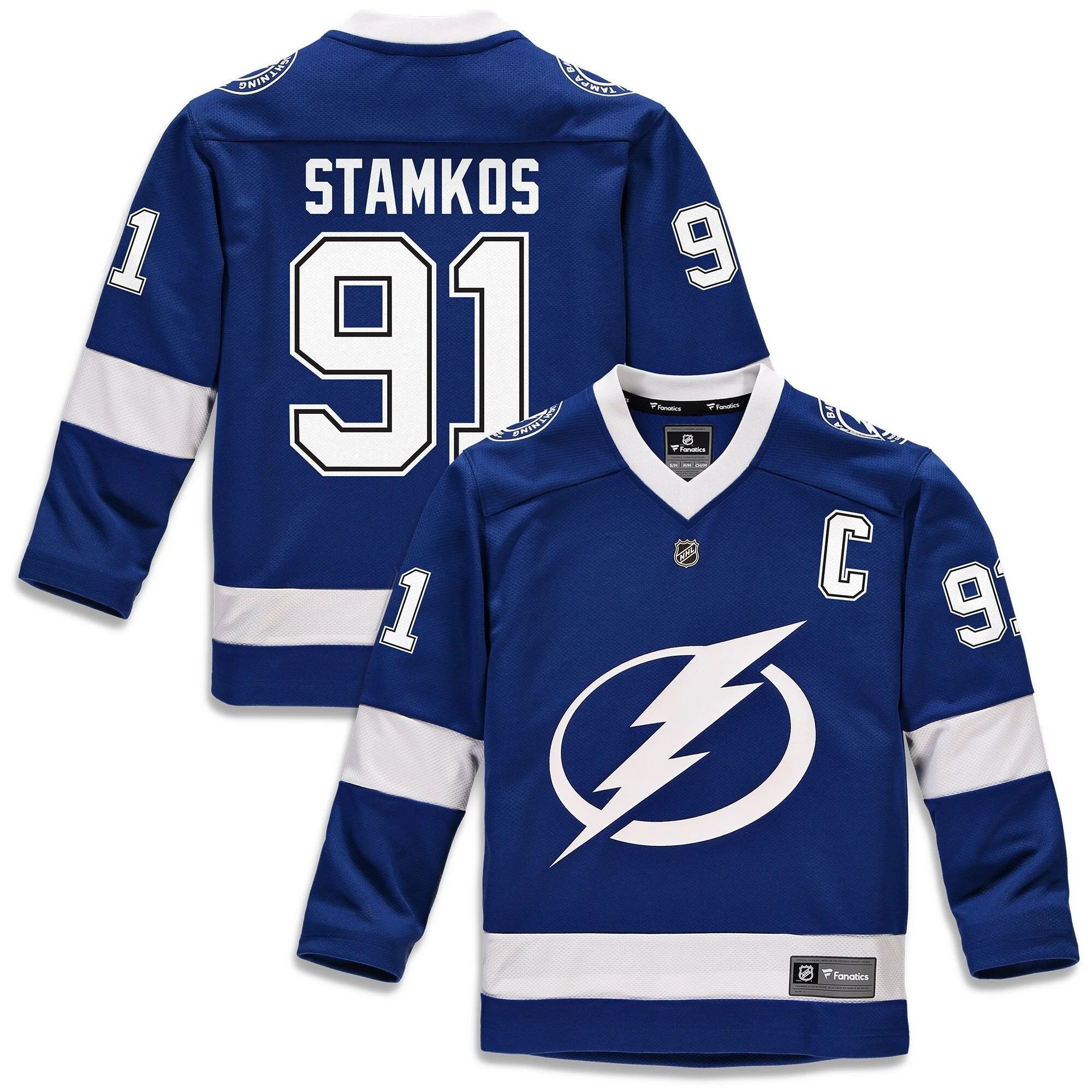 Youth Tampa Bay Lightning Steven Stamkos Blue Player Jersey - JS439 