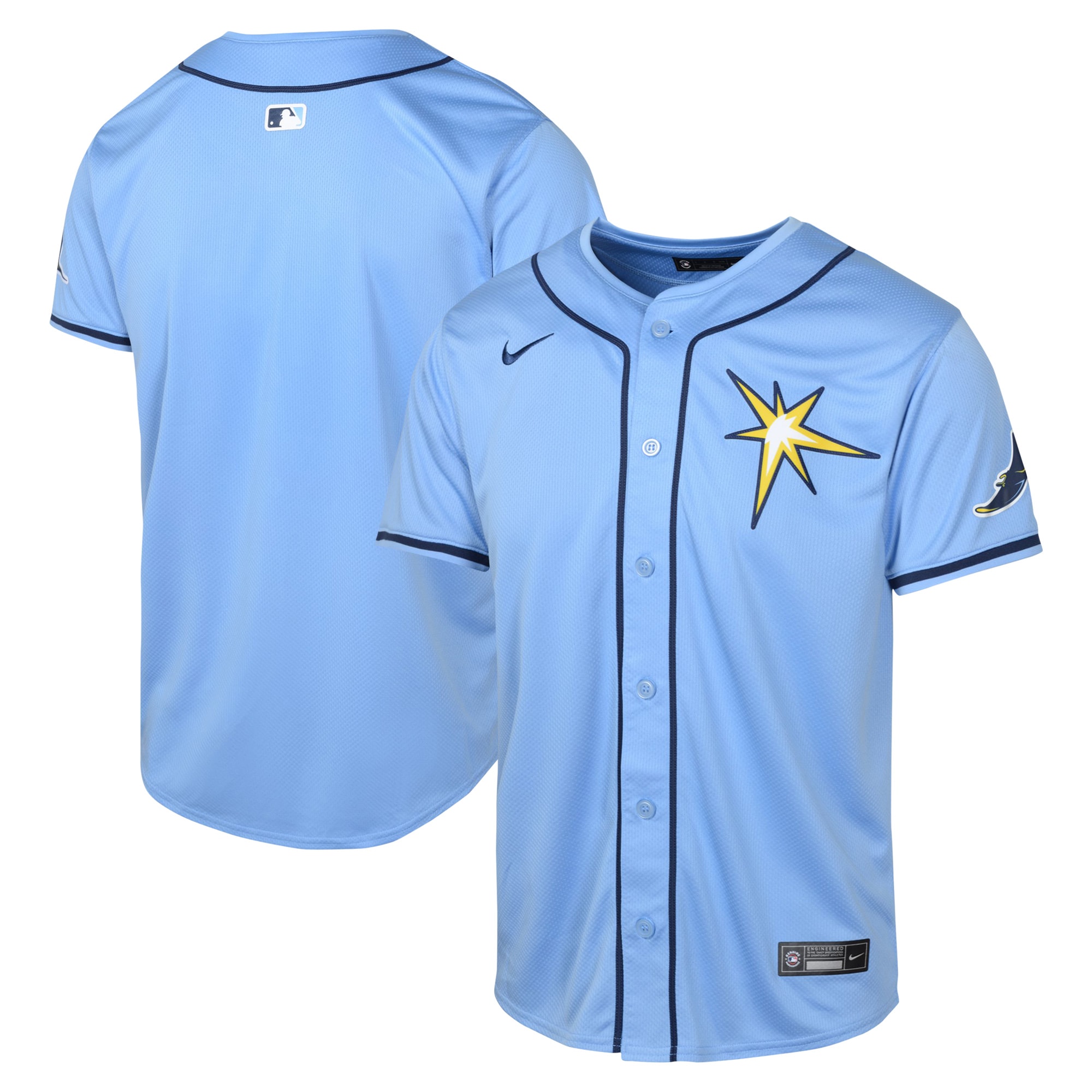 Youth Tampa Bay Rays Light Blue Alternate Limited Jersey - JS299 