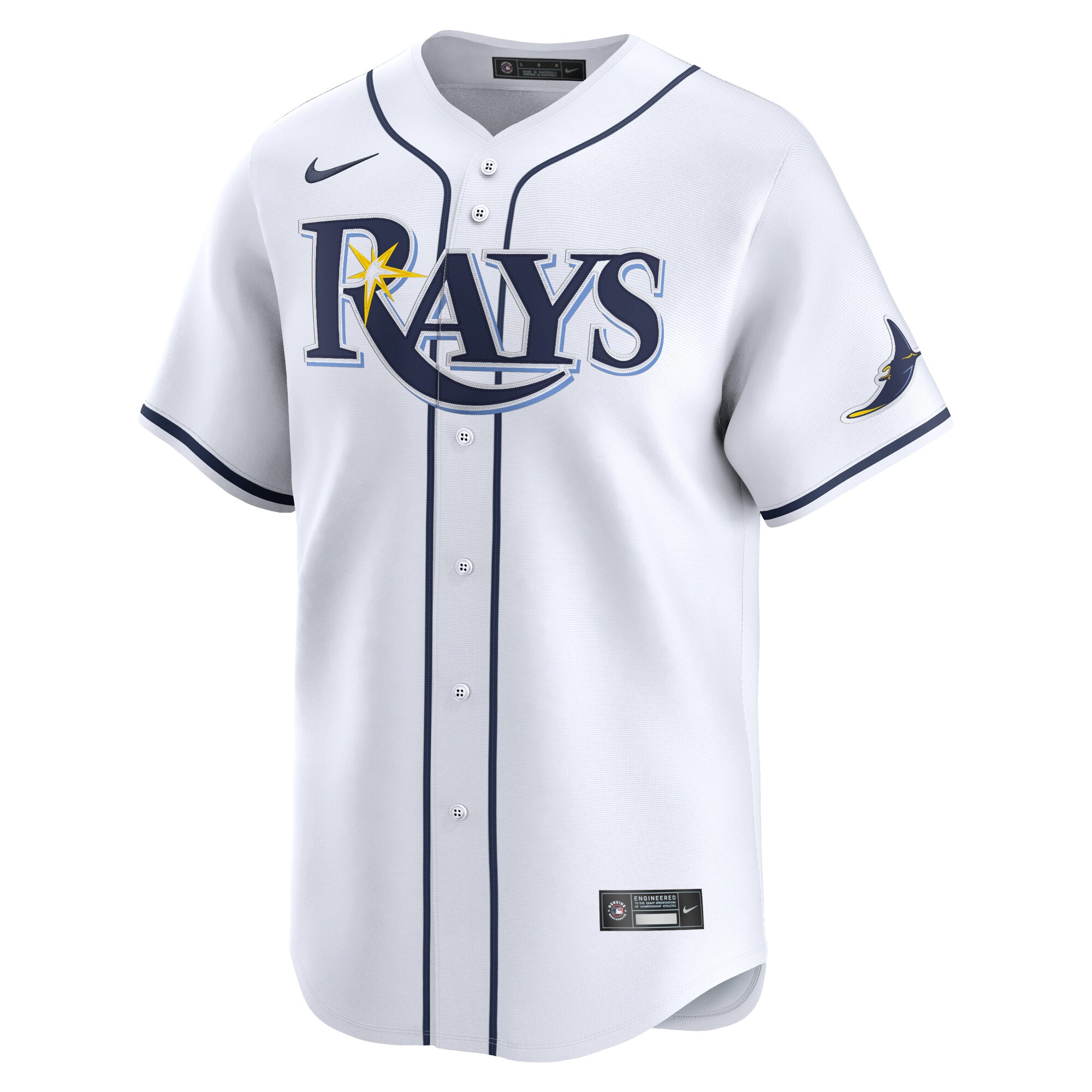 Alternative view of Youth Tampa Bay Rays Randy Arozarena White Home Limited Player Jersey - JS294 