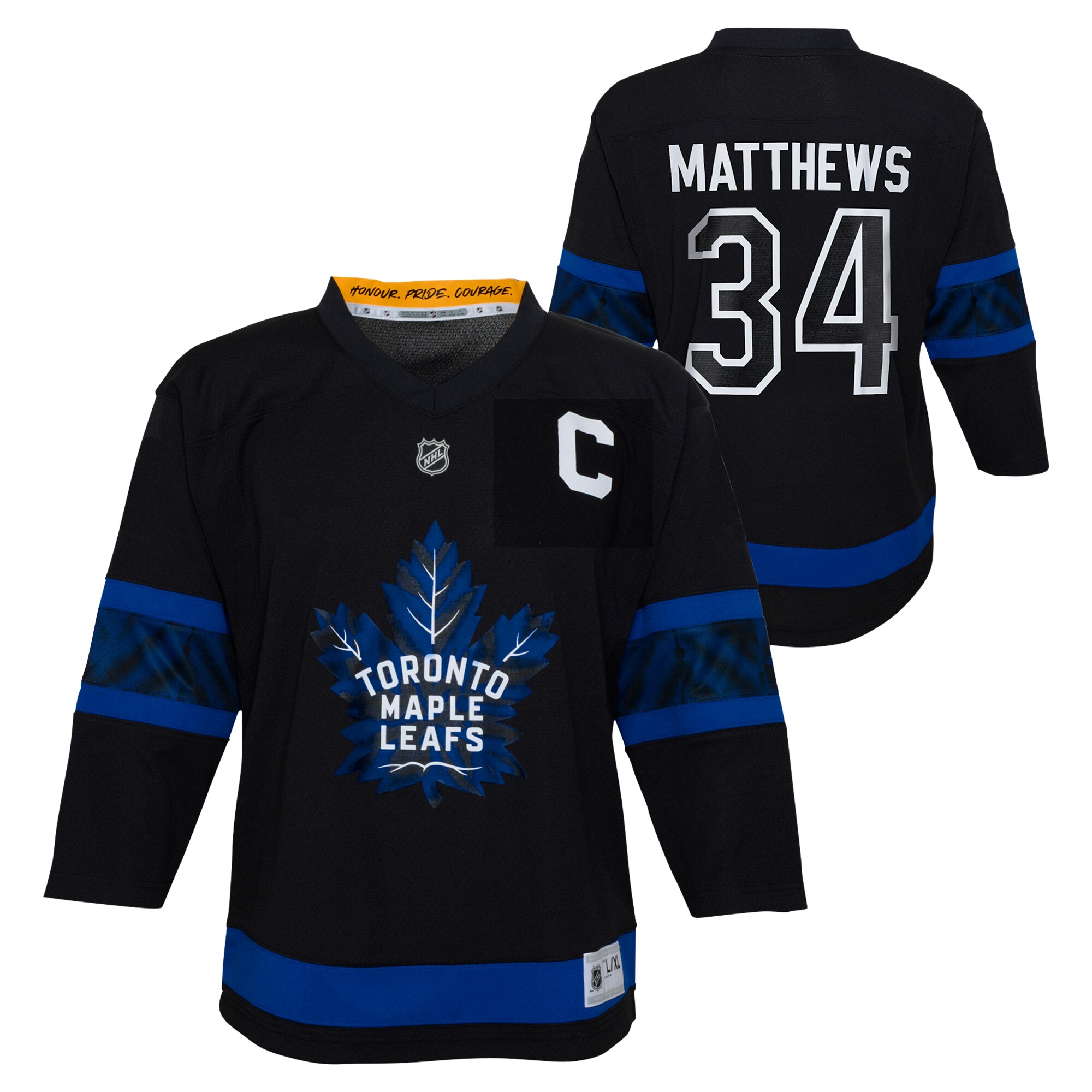 Youth Toronto Maple Leafs Auston Matthews Black Alternate Player Jersey - JS235 
