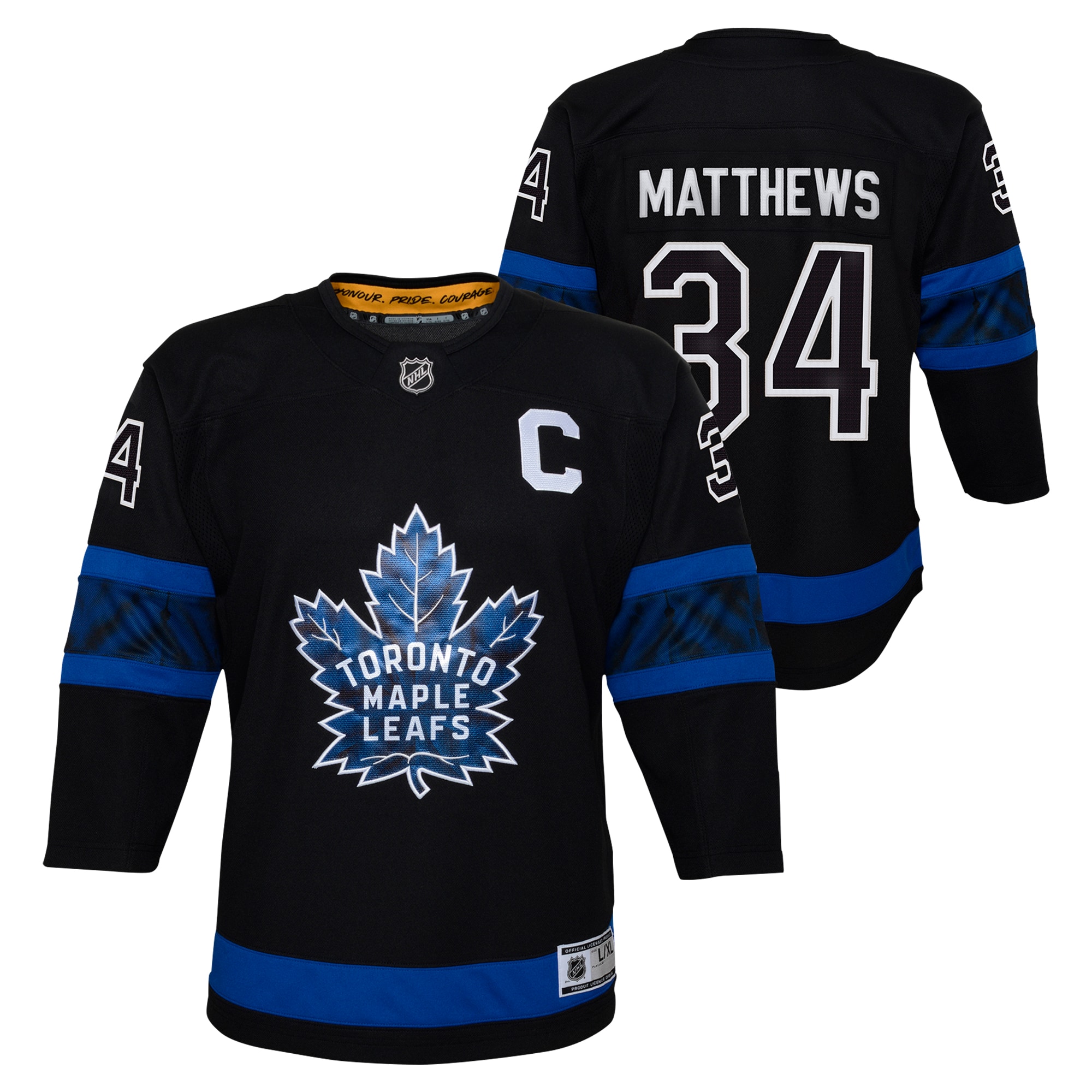 Youth Toronto Maple Leafs Auston Matthews Black Alternate Premier Player Jersey - JS634 
