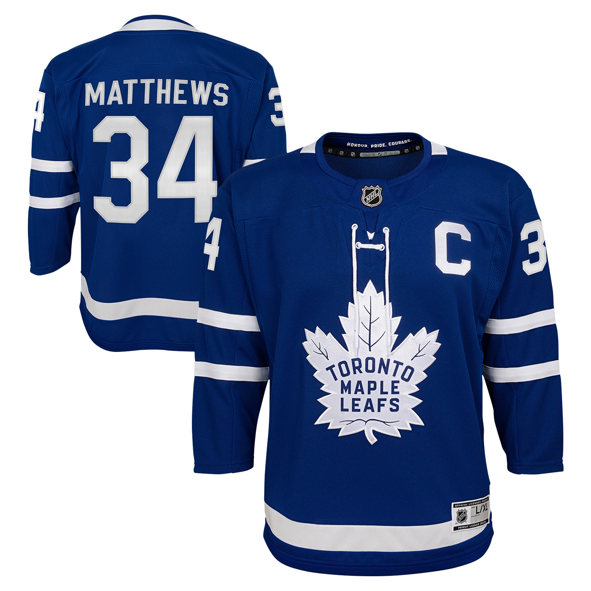 Youth Toronto Maple Leafs Auston Matthews Blue Home Premier Player Jersey - JS653 