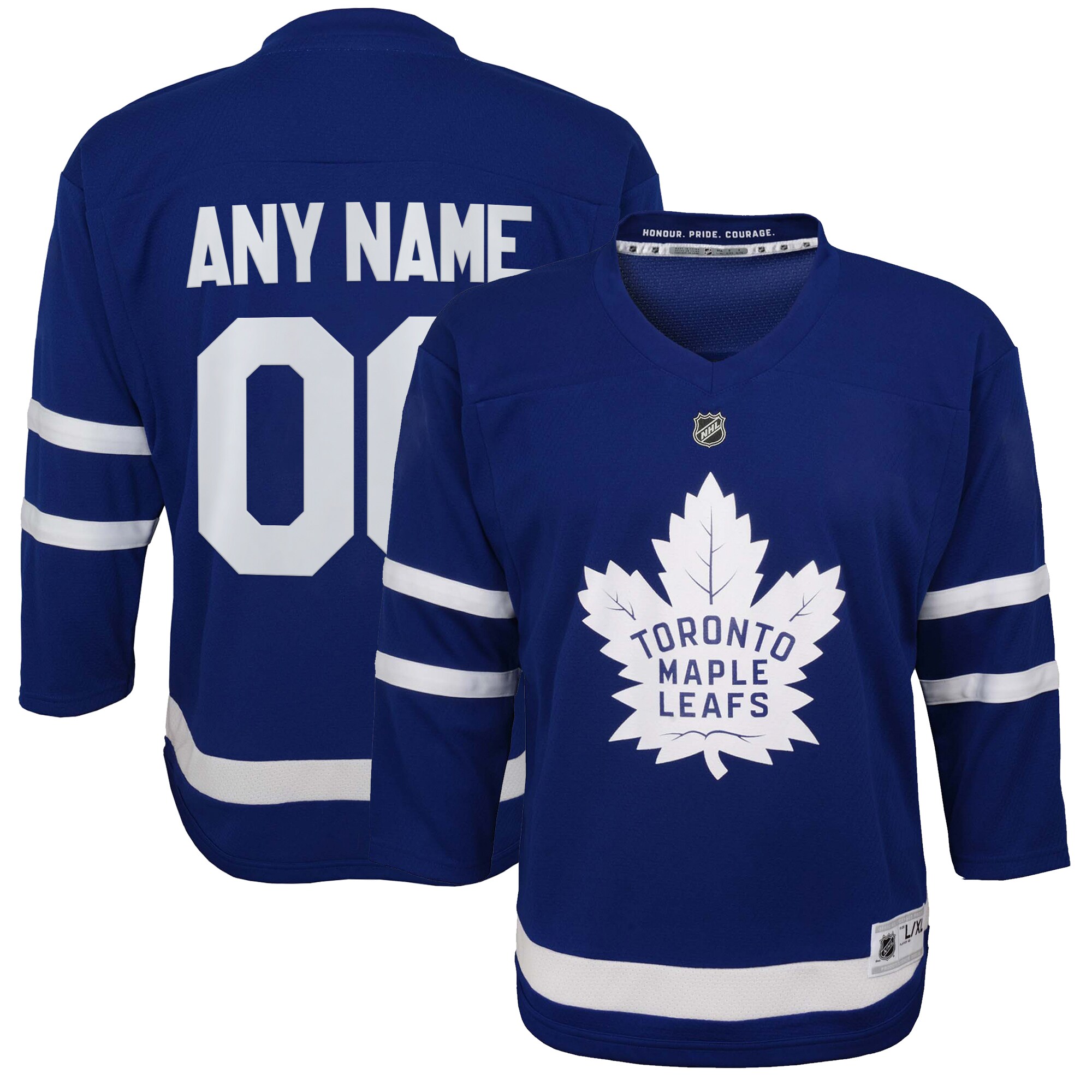 Youth Toronto Maple Leafs Blue Home Custom Jersey - JS377 
