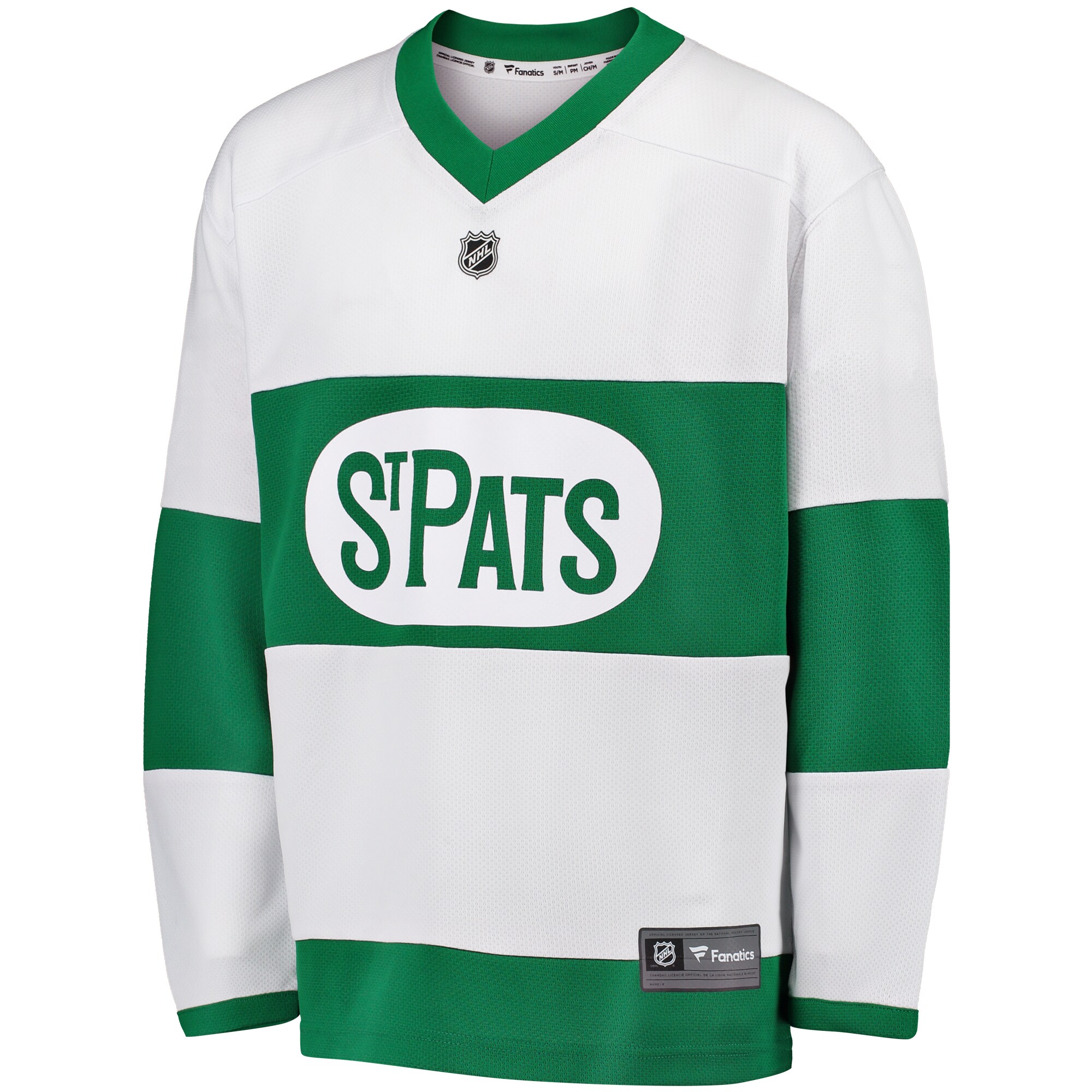 Alternative view of Youth Toronto Maple Leafs White Away Blank Jersey - JS185 
