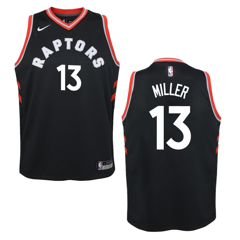 Youth Toronto Raptors #13 Malcolm Miller Statement Swingman Jersey - Black