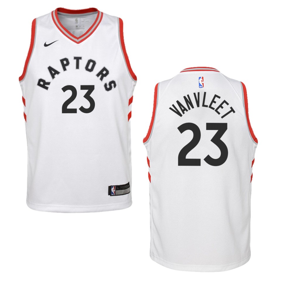 Youth Toronto Raptors #23 Fred Vanvleet Association Swingman Jersey - White