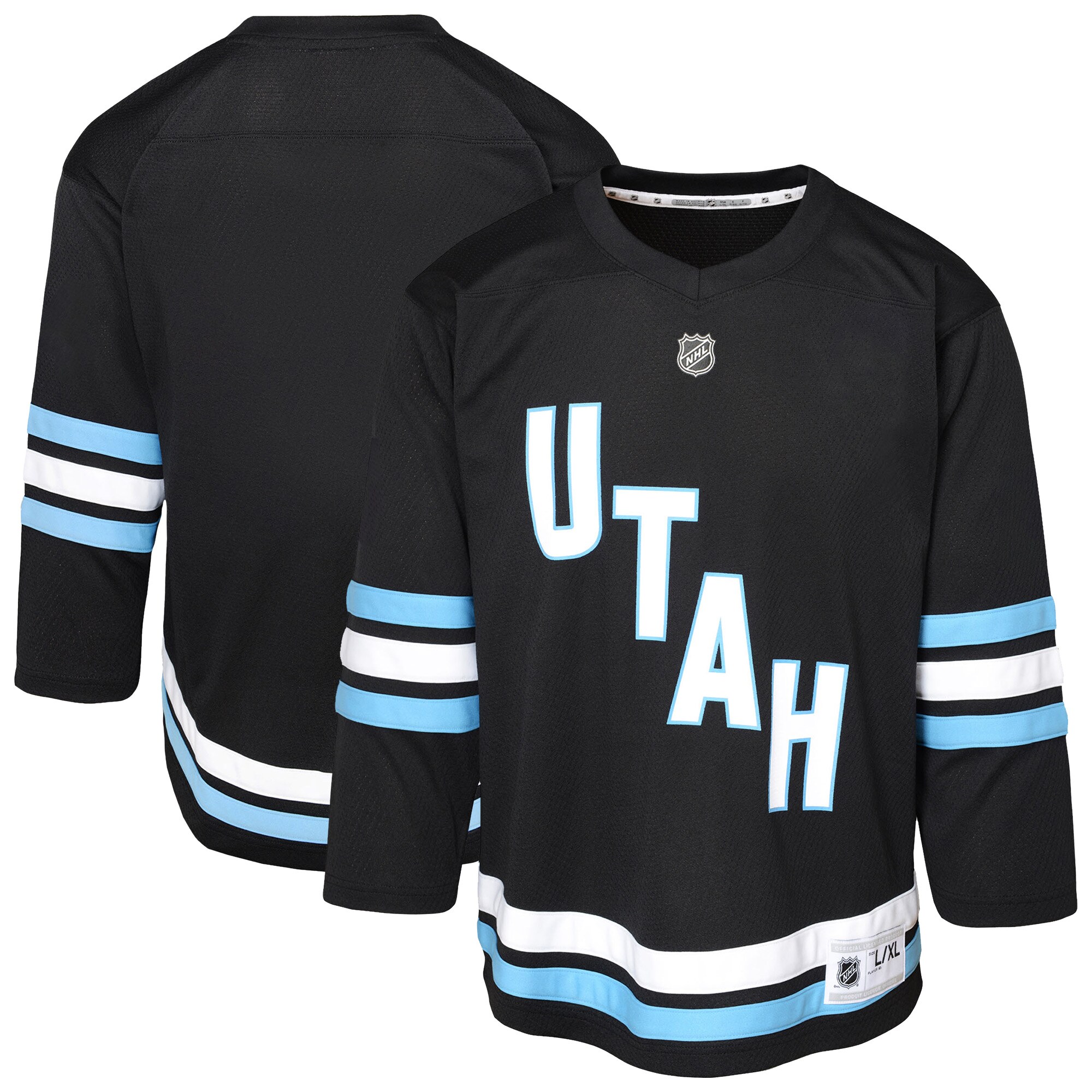 Youth Utah Hockey Club Black Jersey - JS391 