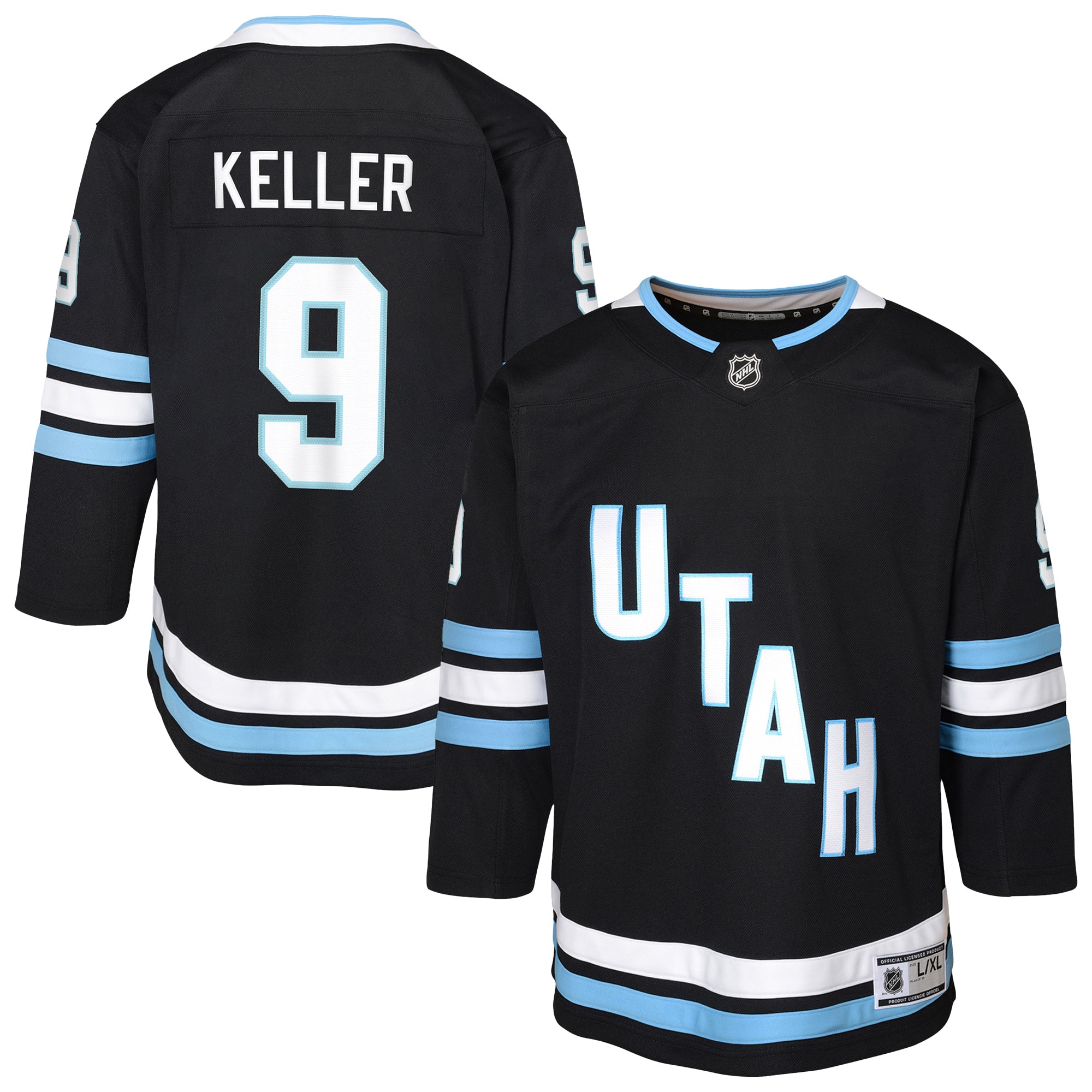 Youth Utah Hockey Club Clayton Keller Black Home Premier Player Jersey - JS636 