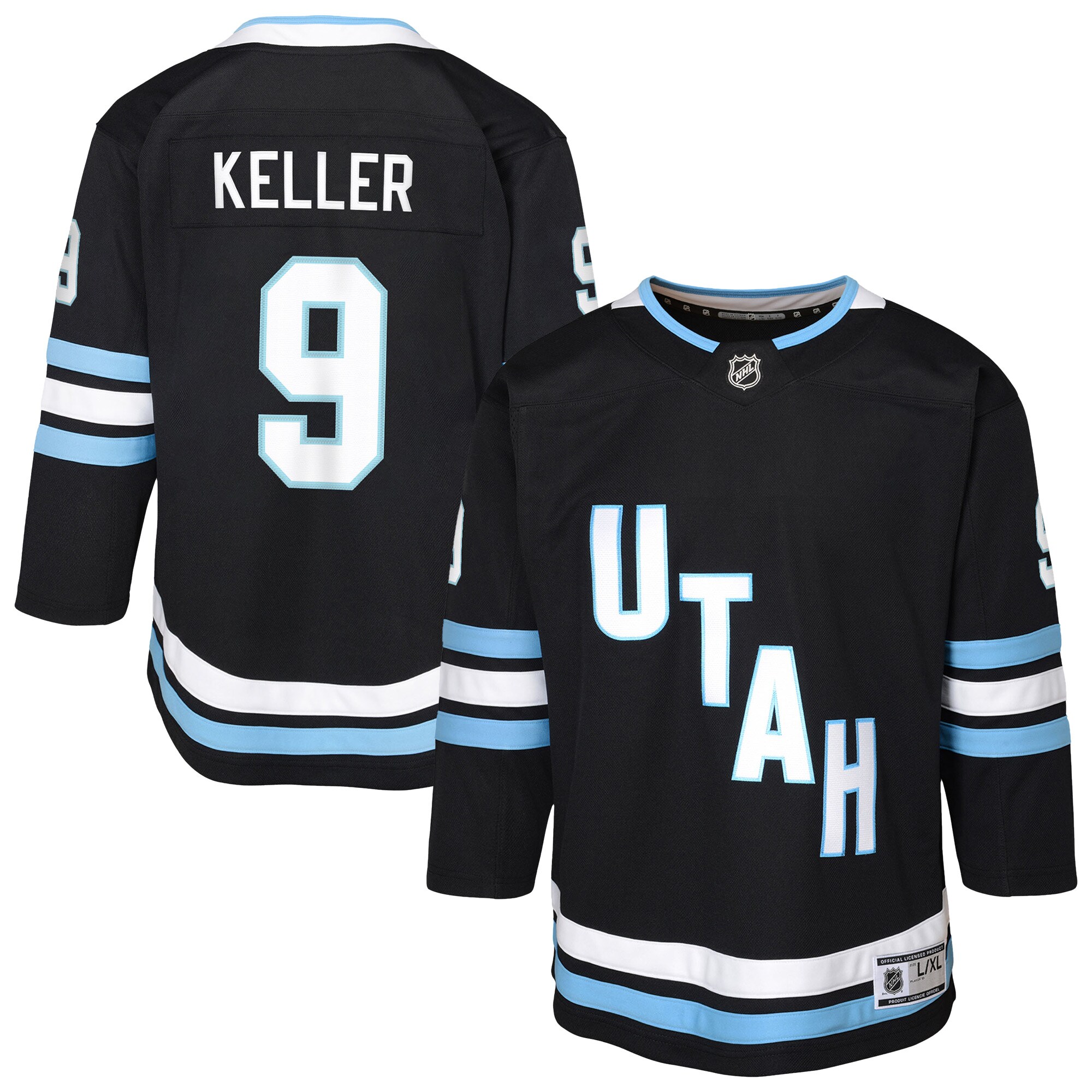 Youth Utah Hockey Club Clayton Keller Black Home Premier Player Jersey - JS791 