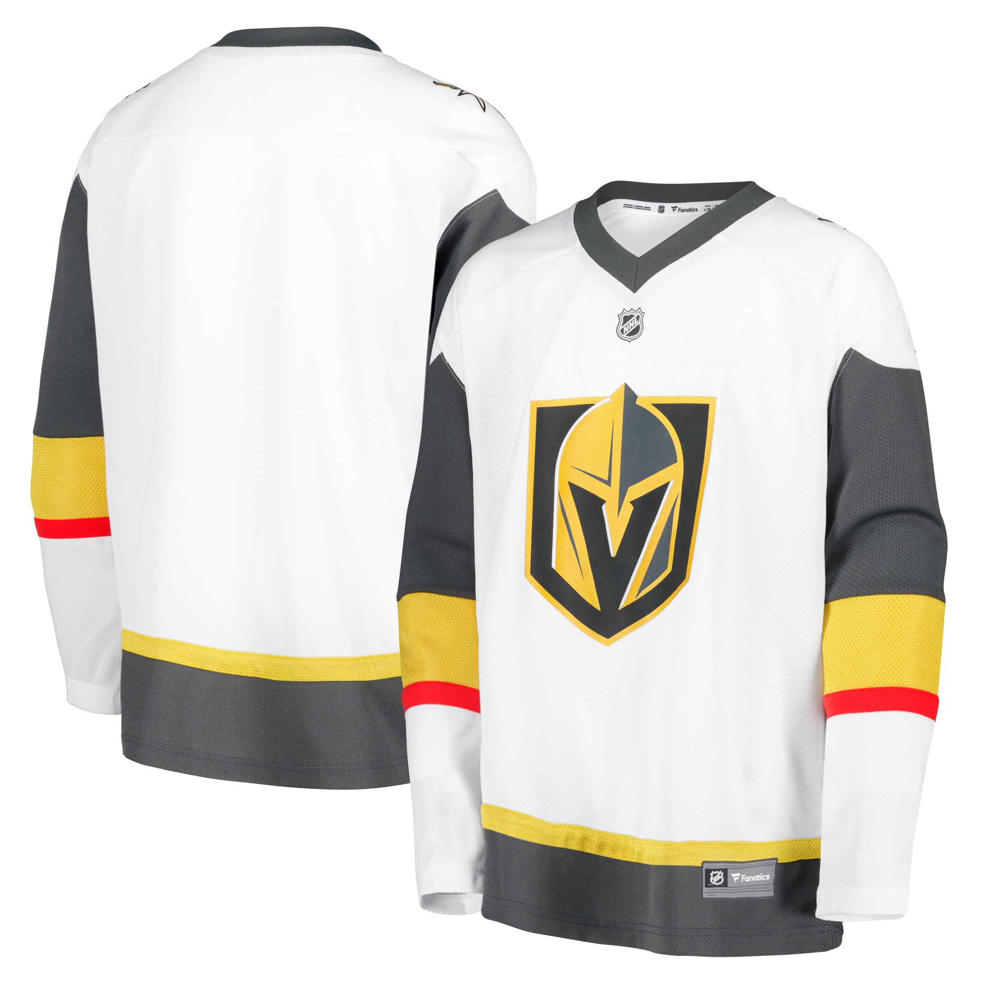 Youth Vegas Golden Knights White Away Blank Jersey - JS783 