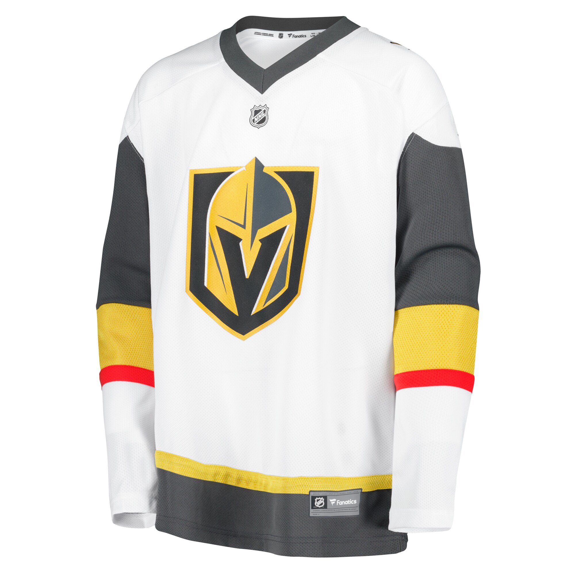 Alternative view of Youth Vegas Golden Knights White Away Blank Jersey - JS783 