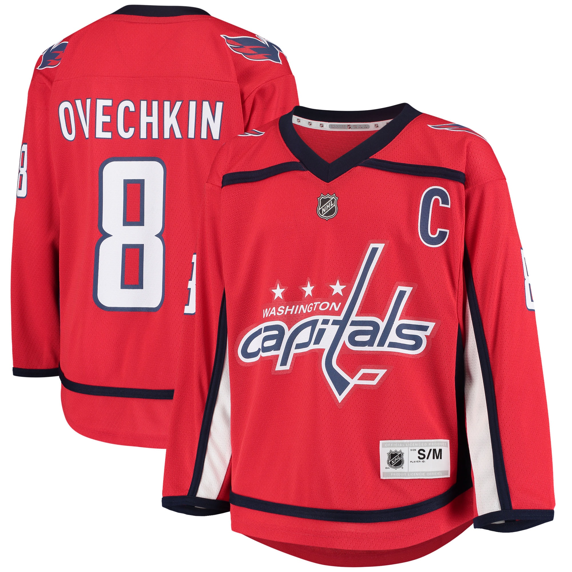 Youth Washington Capitals Alexander Ovechkin Red Home Player Jersey - JS150 