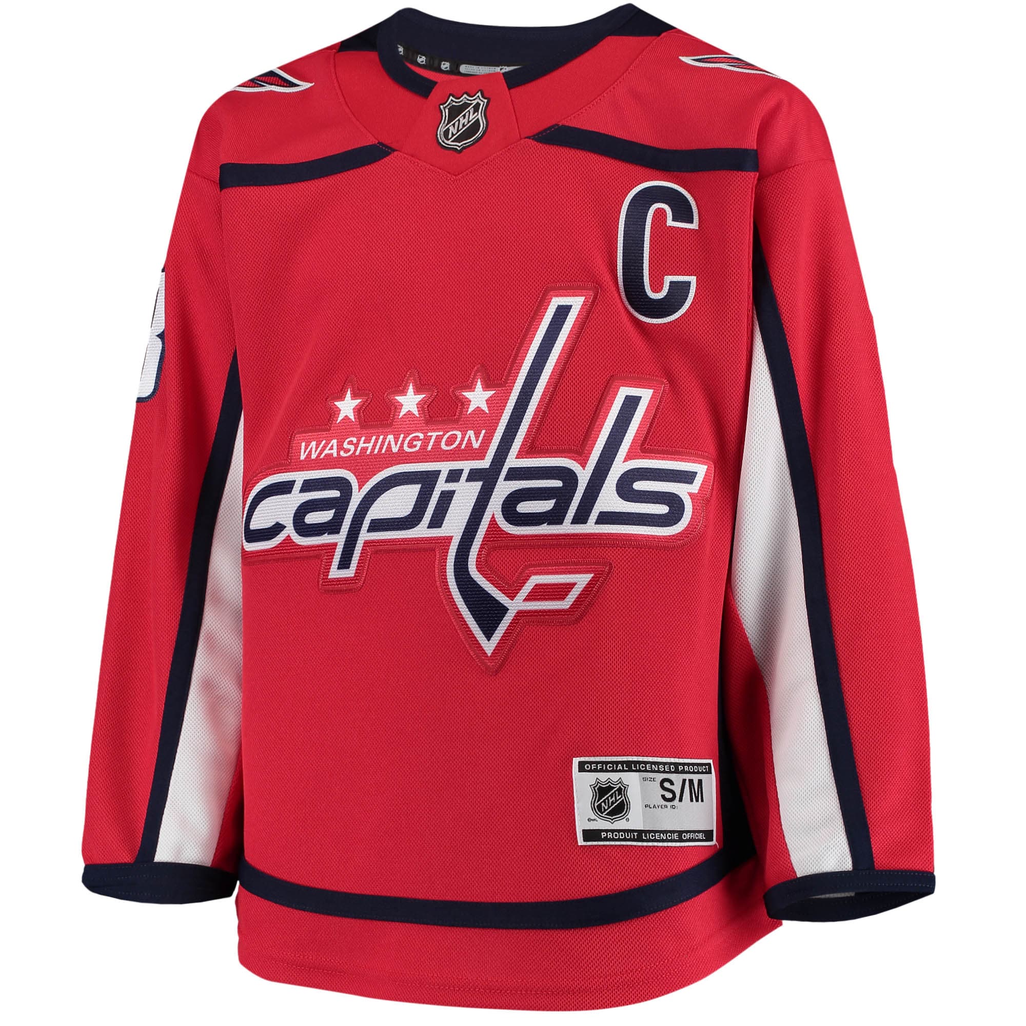 Alternative view of Youth Washington Capitals Alexander Ovechkin Red Home Premier Player Jersey - JS571 