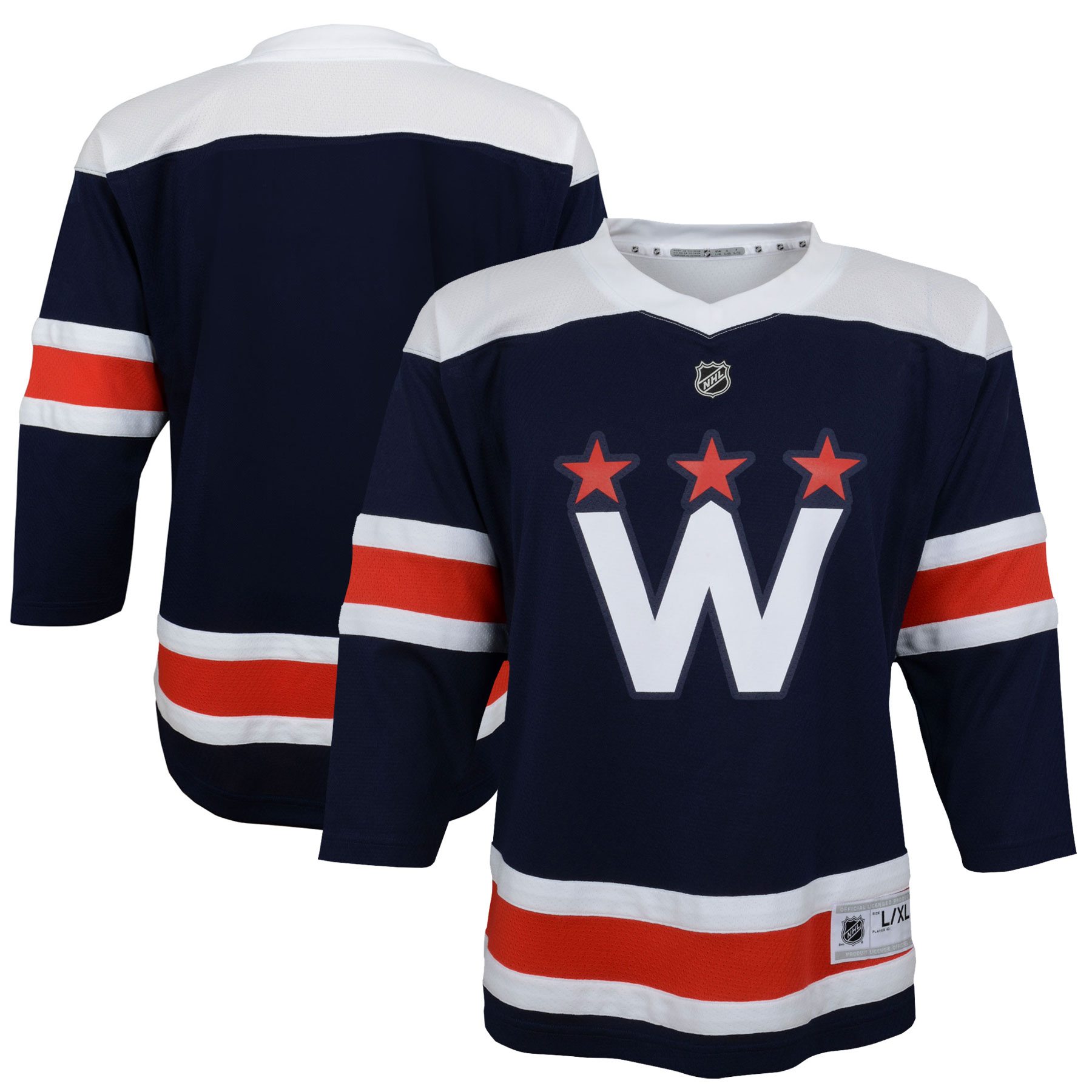 Youth Washington Capitals Navy 2020/21 Alternate Jersey - JS633 