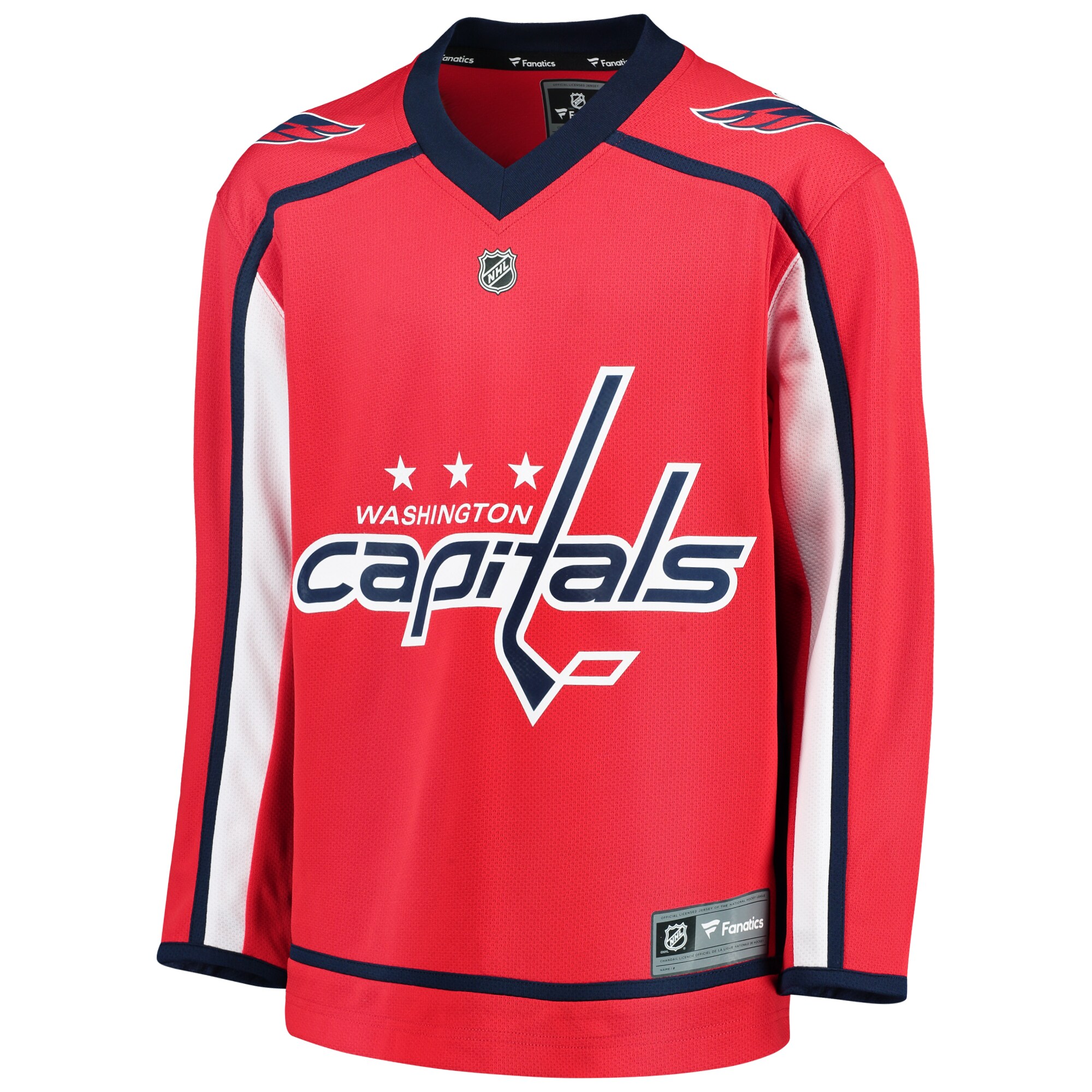 Alternative view of Youth Washington Capitals Red Home Blank Jersey - JS799 