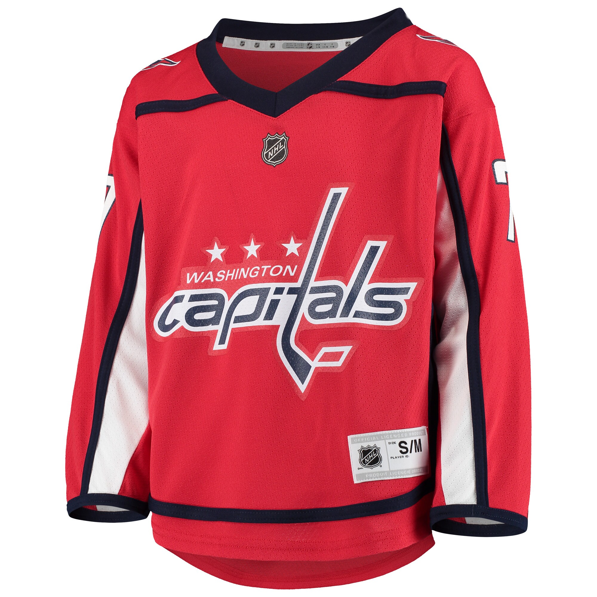 Alternative view of Youth Washington Capitals TJ Oshie Red Home Player Jersey - JS665 