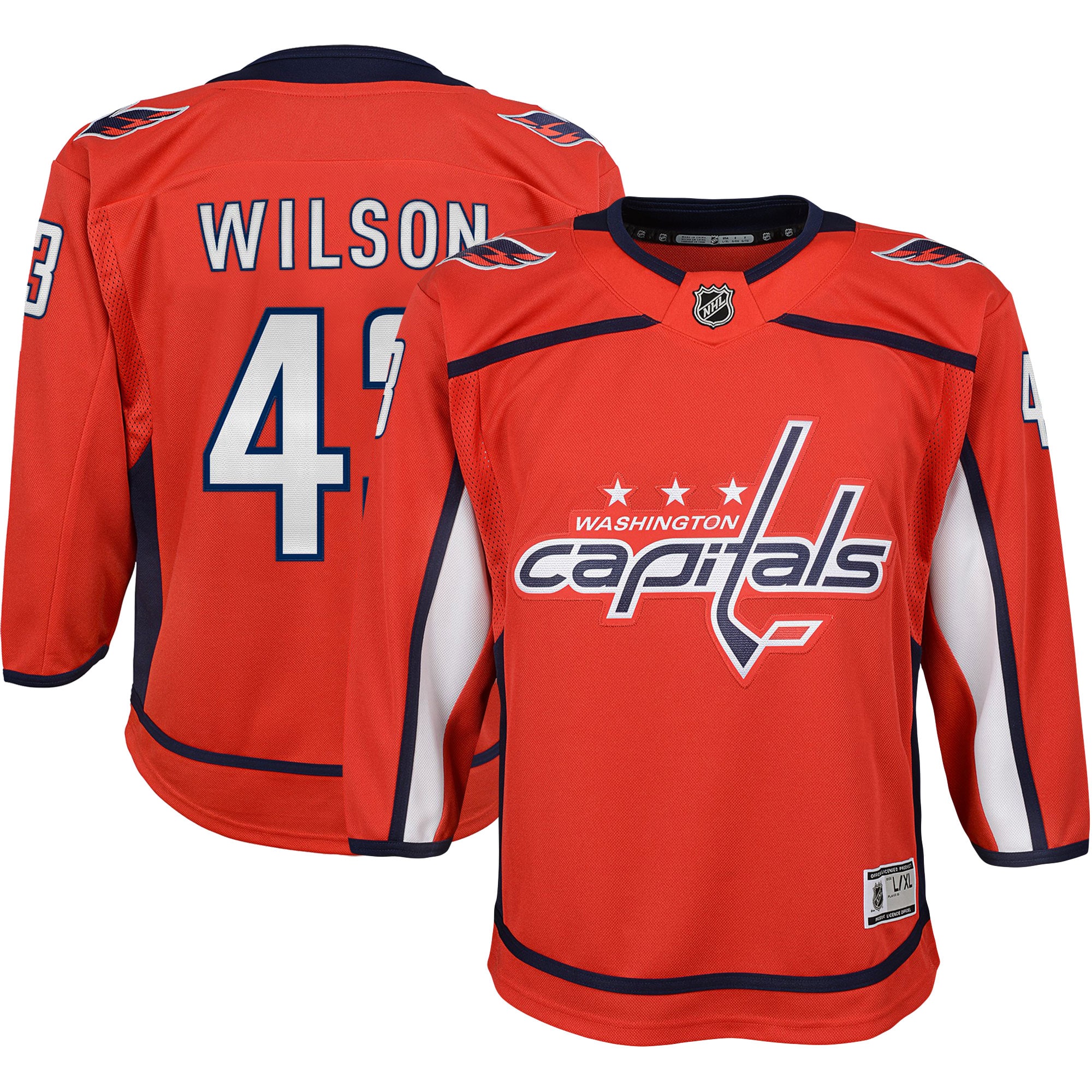 Youth Washington Capitals Tom Wilson Red 2022/23 Premier Player Jersey - JS190 