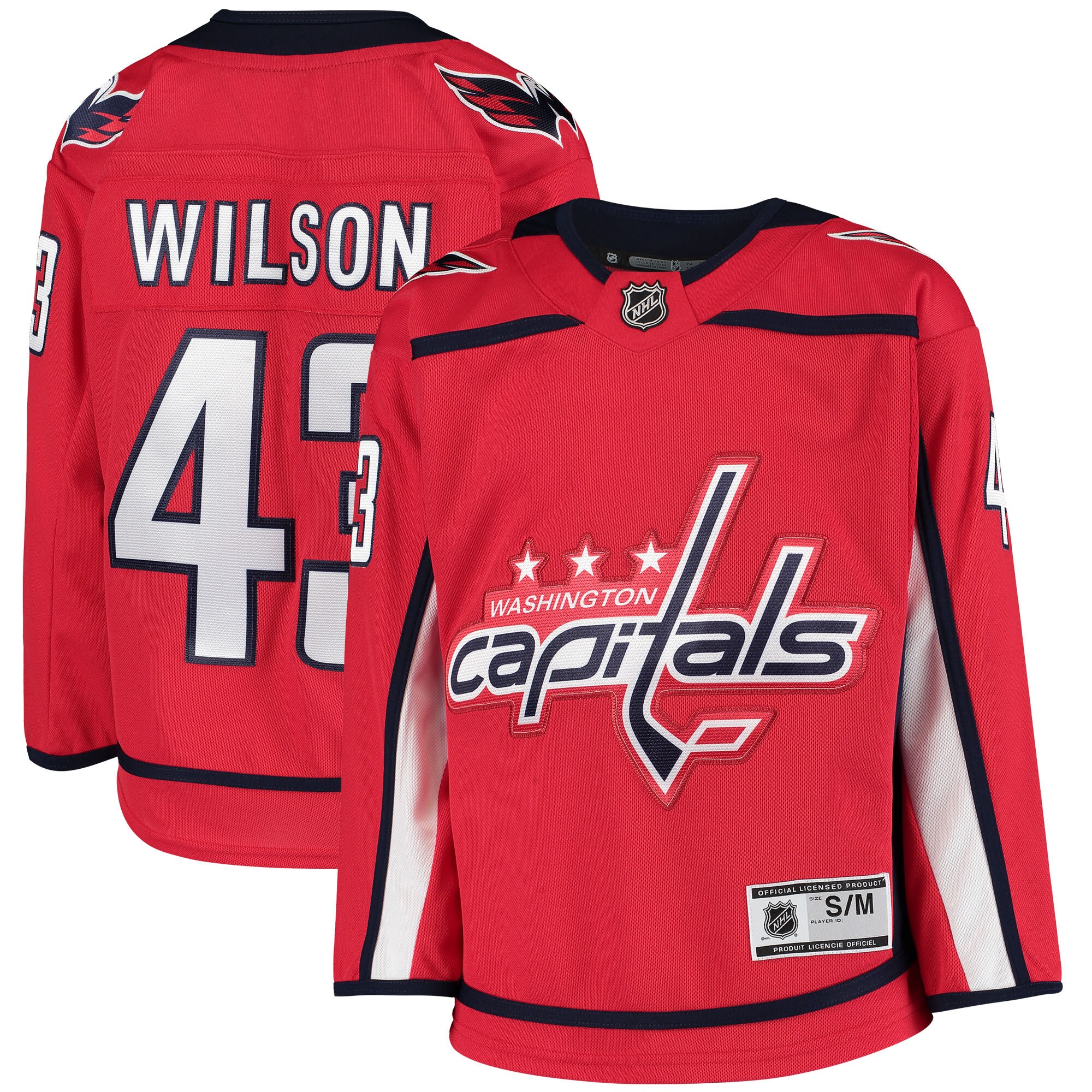 Youth Washington Capitals Tom Wilson Red Home Premier Player Jersey - JS650 