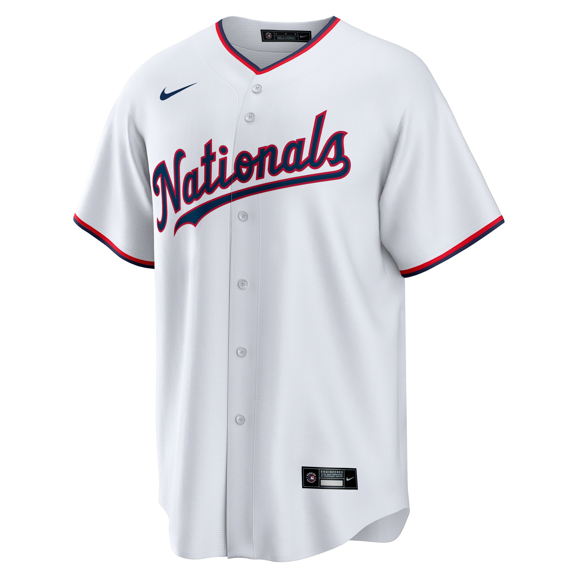 Alternative view of Youth Washington Nationals CJ Abrams White Home Player Jersey - JS218 