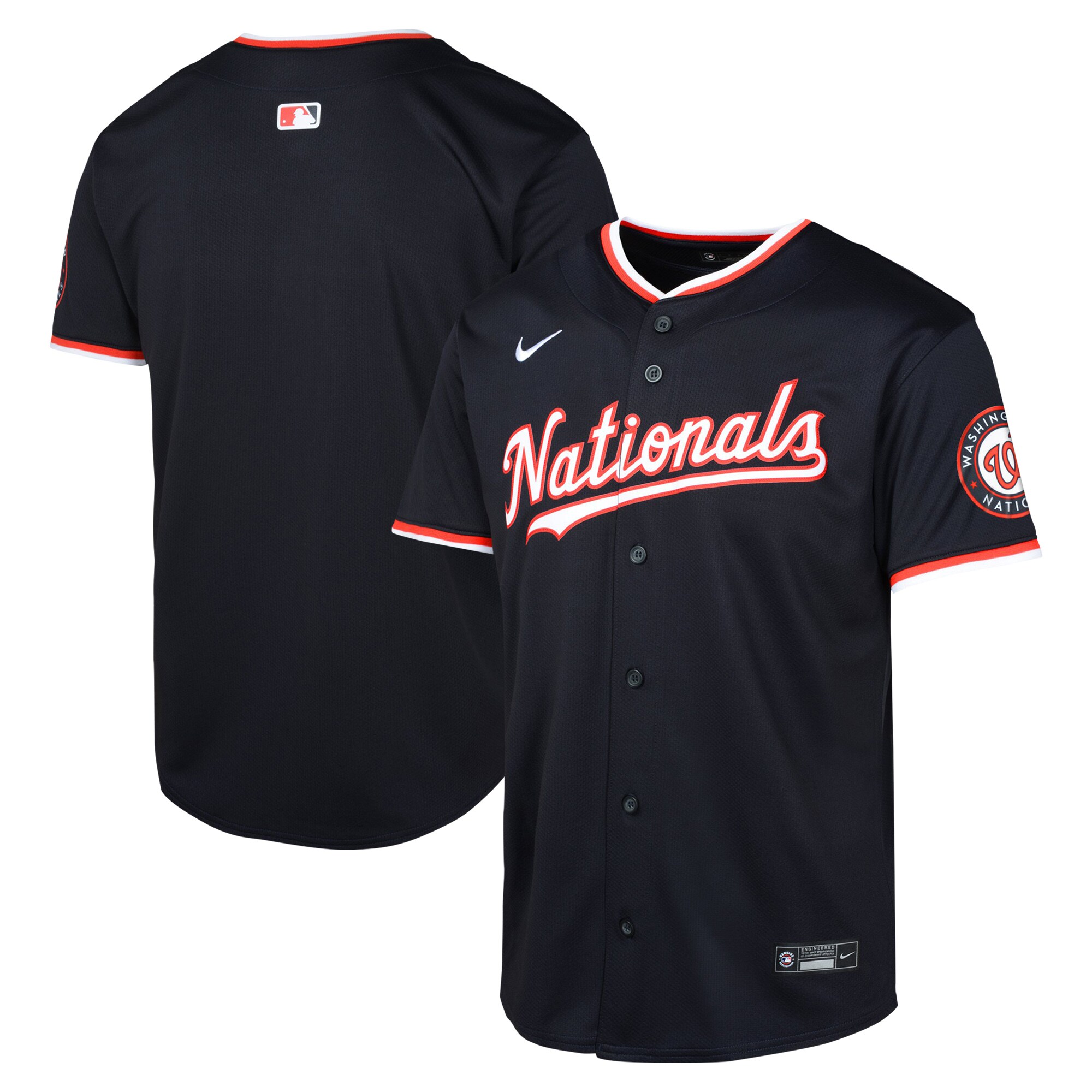 Youth Washington Nationals Navy Alternate Limited Jersey - JS506 