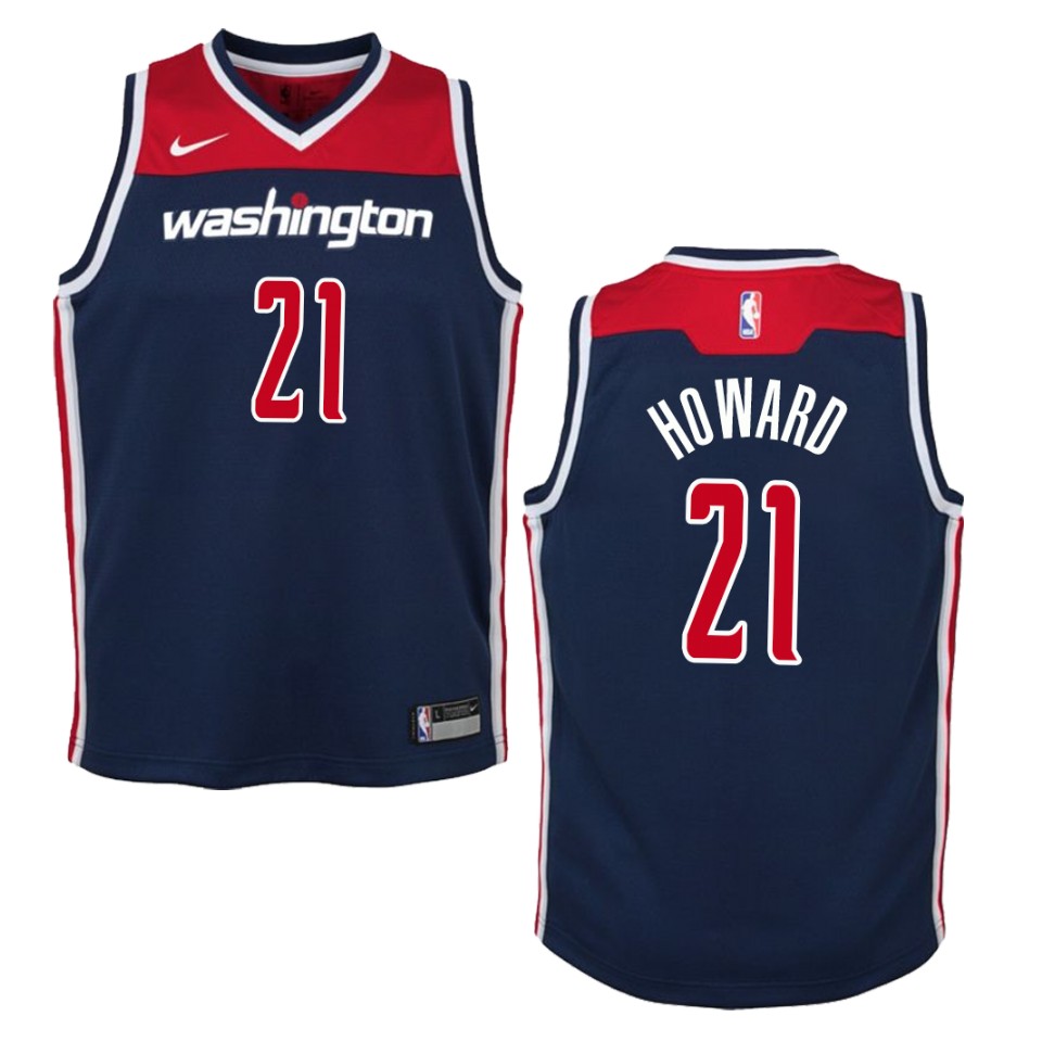 Youth Washington Wizards #21 Dwight Howard Statement Swingman Jersey - Navy