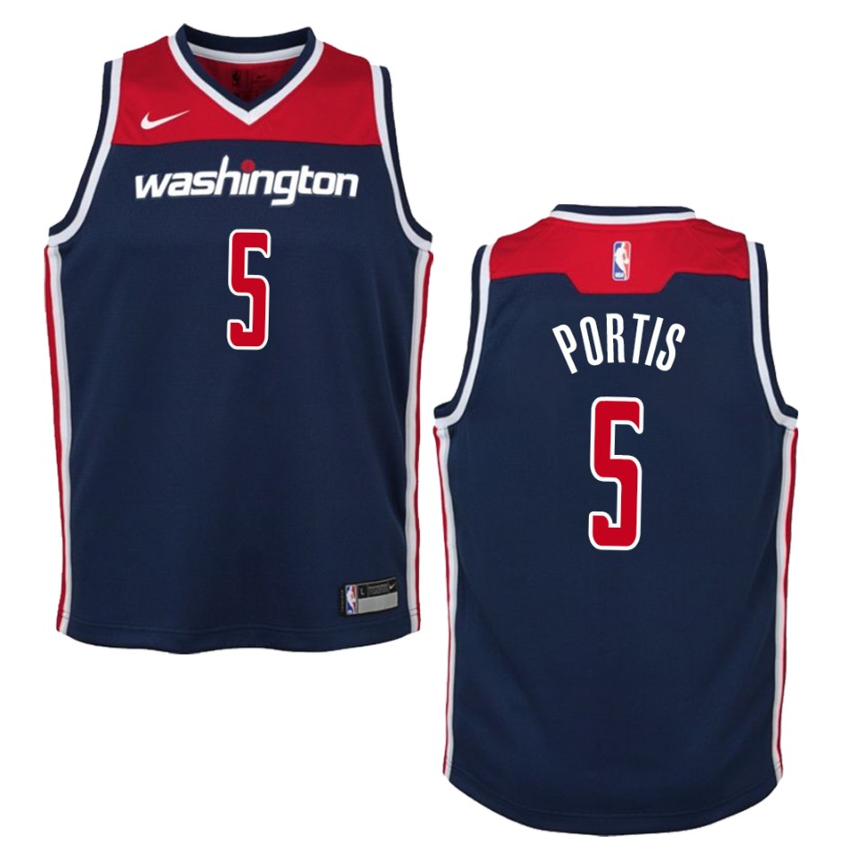 Youth Washington Wizards #5 Bobby Portis Statement Swingman Jersey - Navy