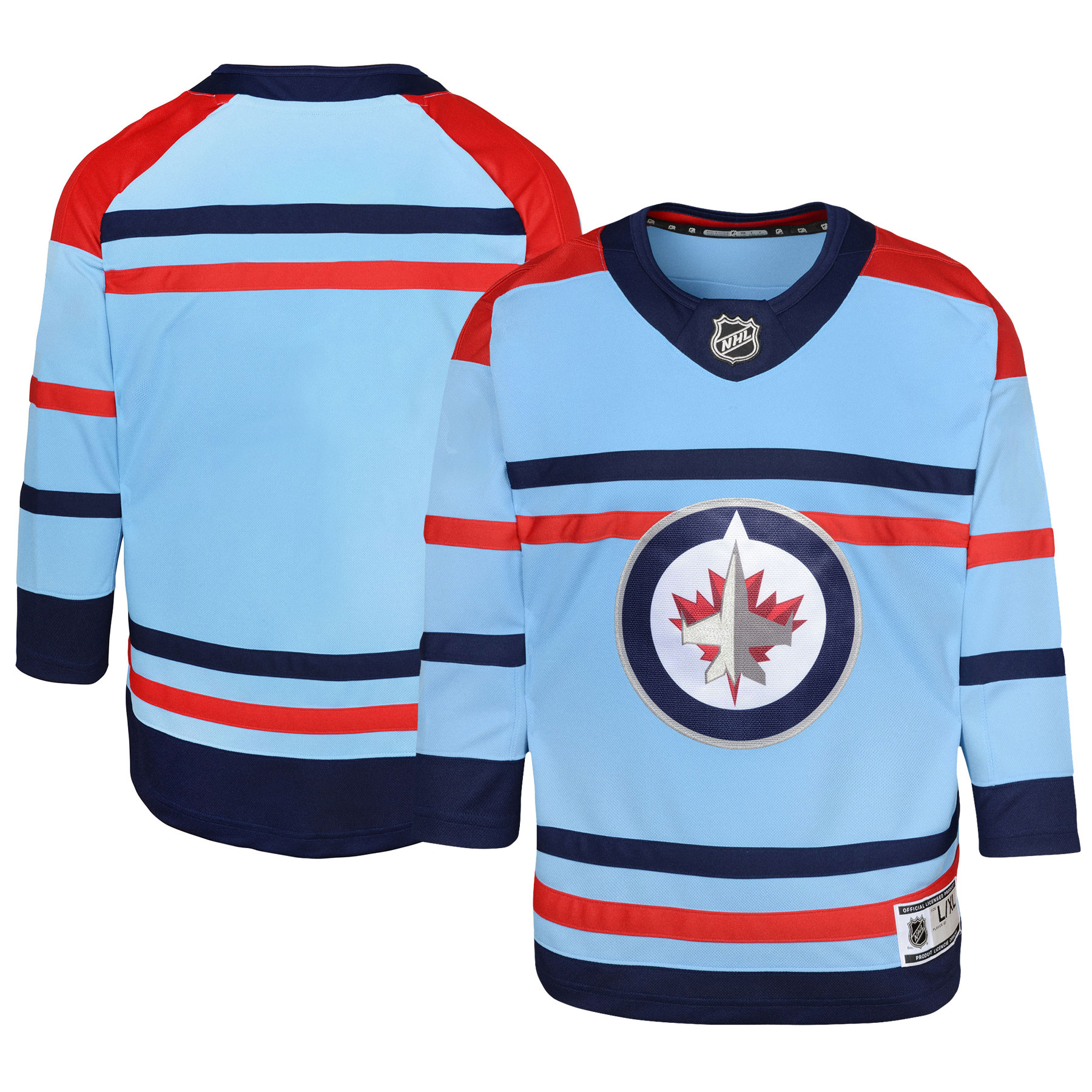 Youth Winnipeg Jets Light Blue Anniversary Premier Jersey - JS175 
