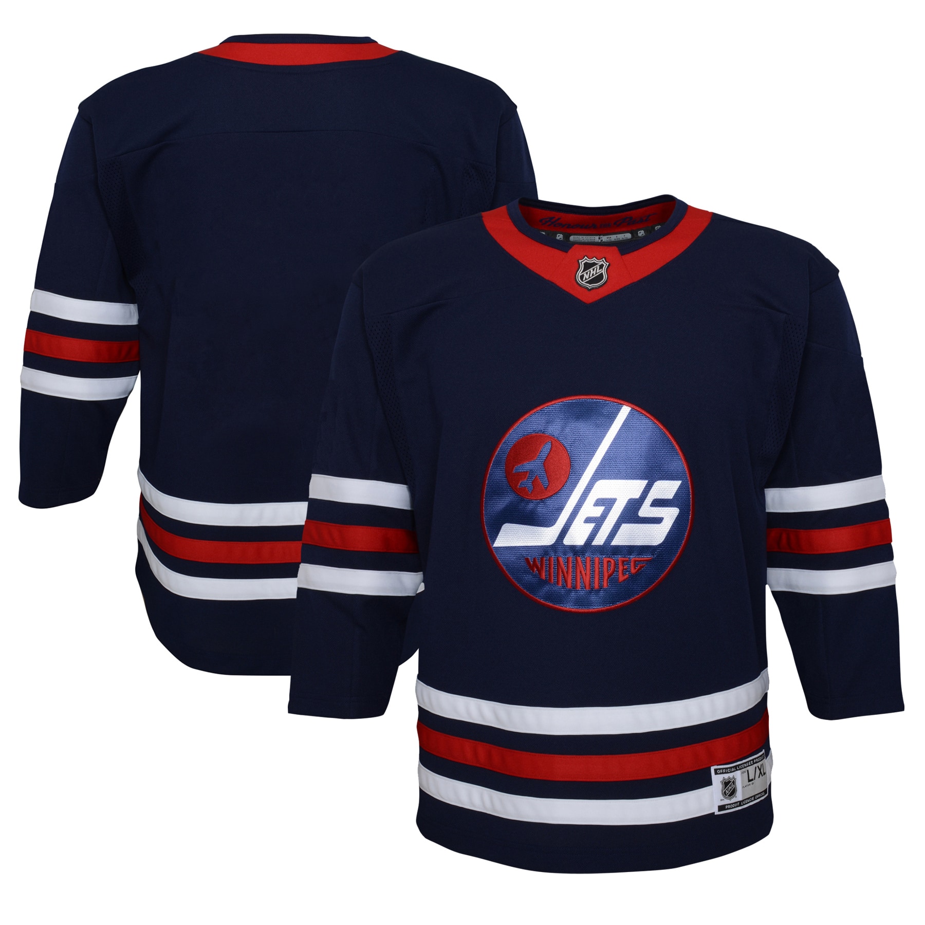 Youth Winnipeg Jets Navy 2021/22 Alternate Premier Jersey - JS767 