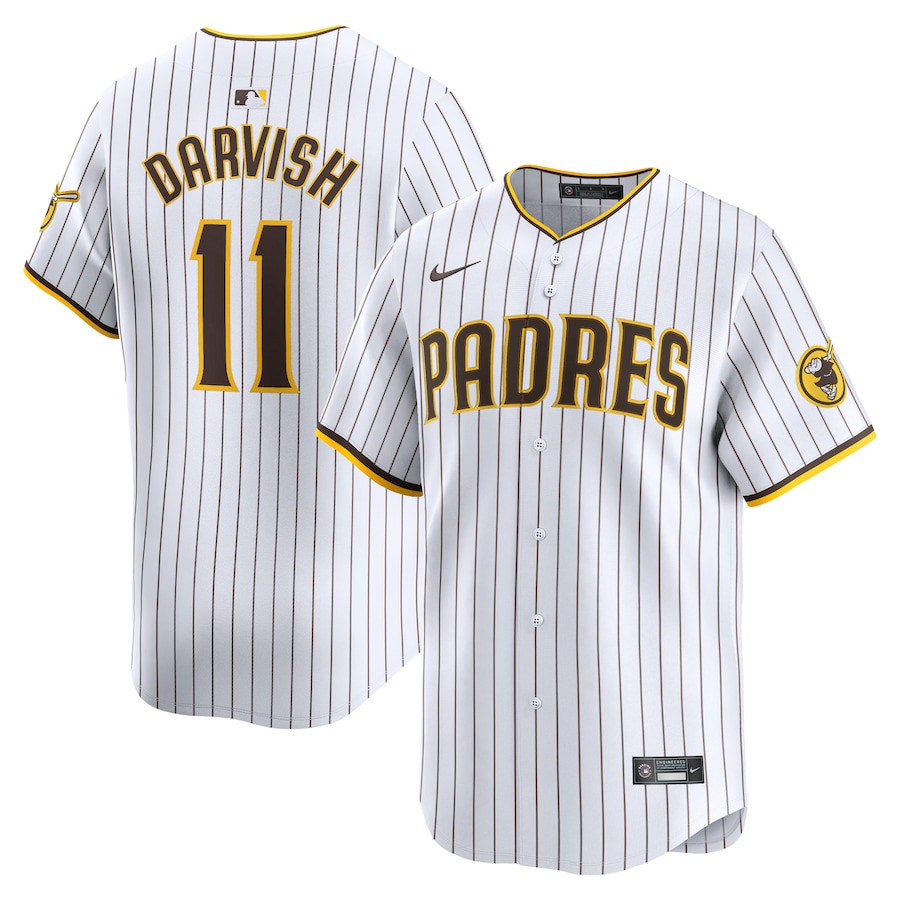 Yu Darvish 11 San Diego Padres Home Limited Men Jersey - White 