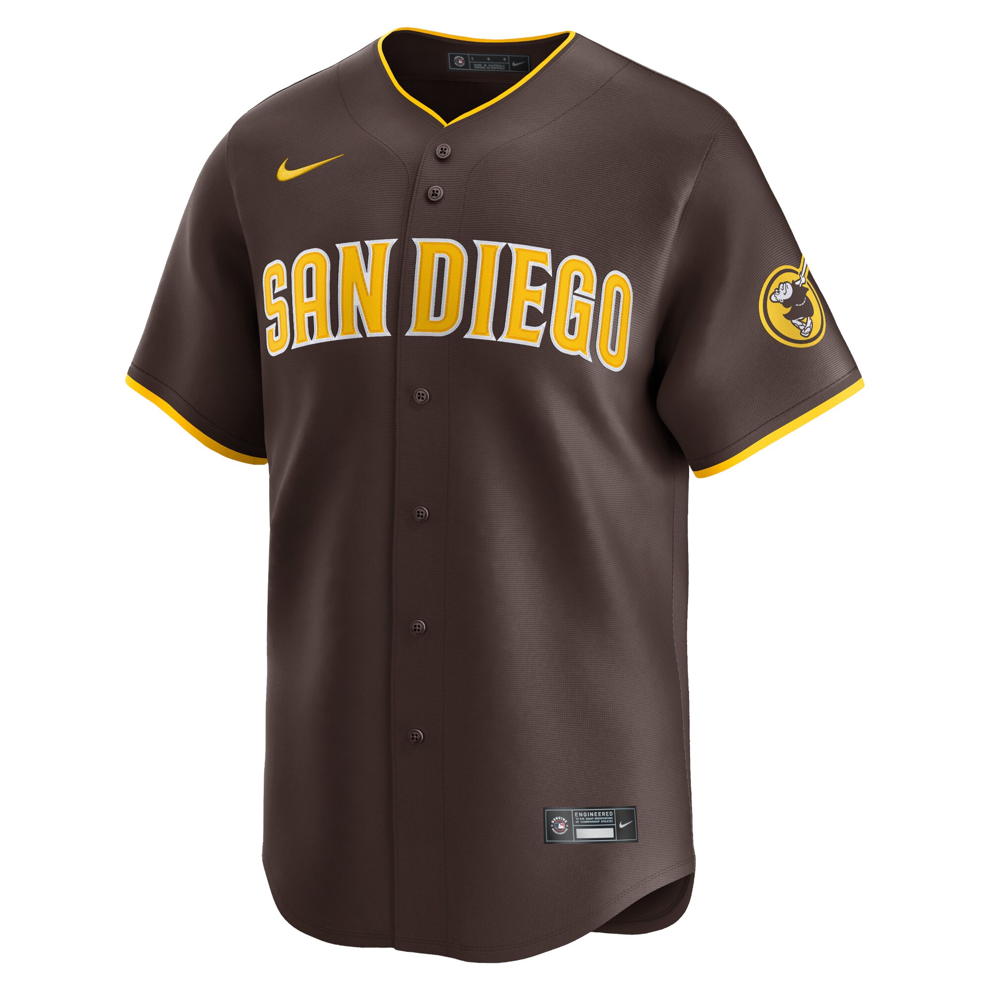 Alternative view of Yu Darvish San Diego Padres Away Limited Player Jersey - Red