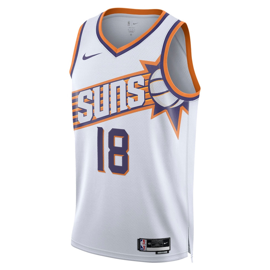 Alternative view of Yuta Watanabe 18 Phoenix Suns 2023/24 Swingman Jersey - Association Edition - White - JS168 