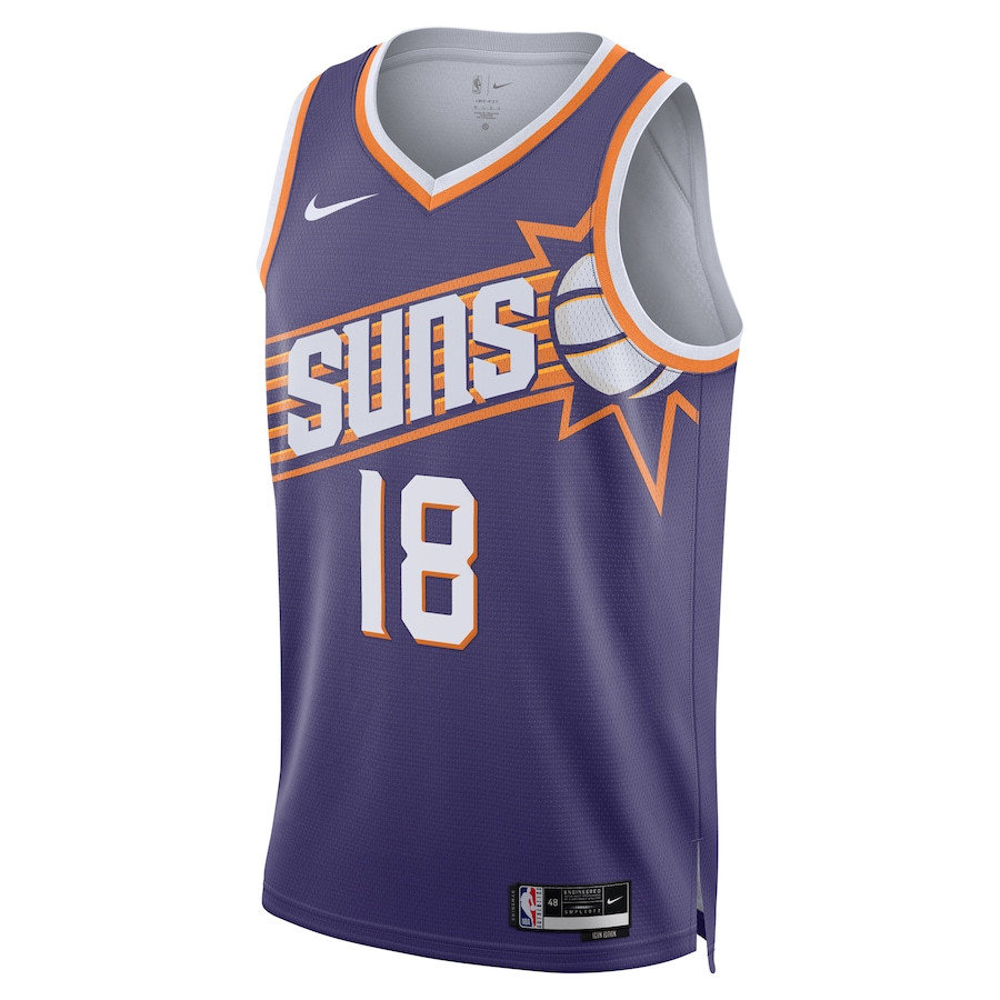 Alternative view of Yuta Watanabe 18 Phoenix Suns 2023/24 Swingman Jersey - Icon Edition - Purple - JS572 